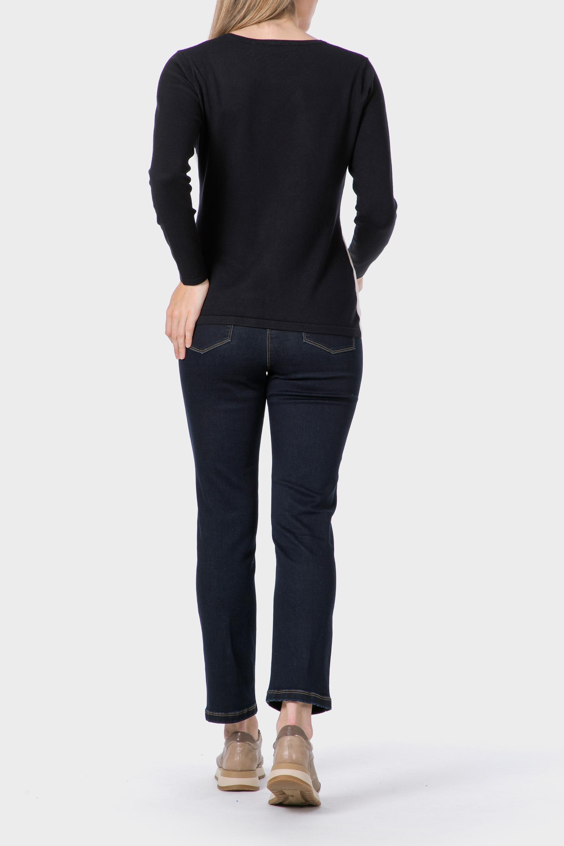 سترة إنتارسيا بأحجار الراين، أبيض, Blue Navy, large image number 3