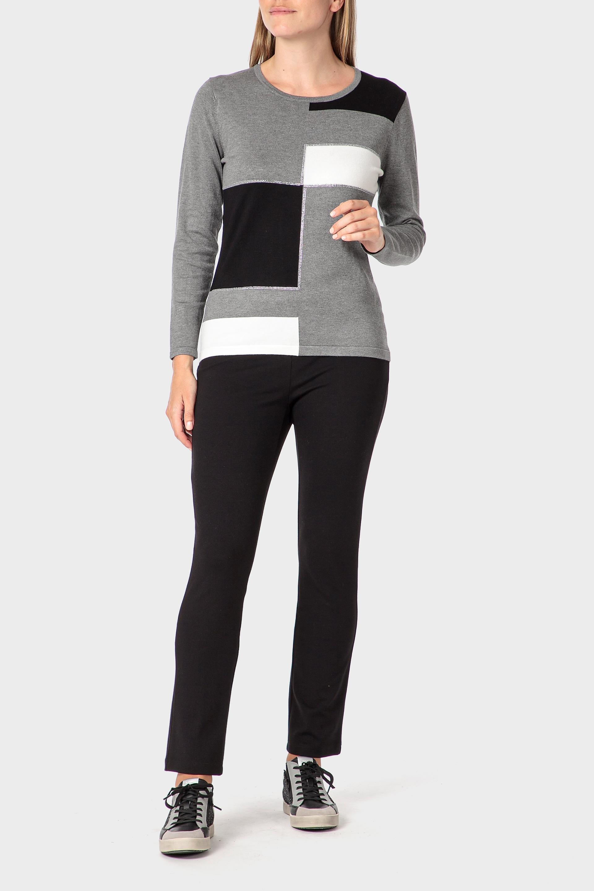 سترة إنتارسيا بأحجار الراين، رمادي, Grey Medium, medium