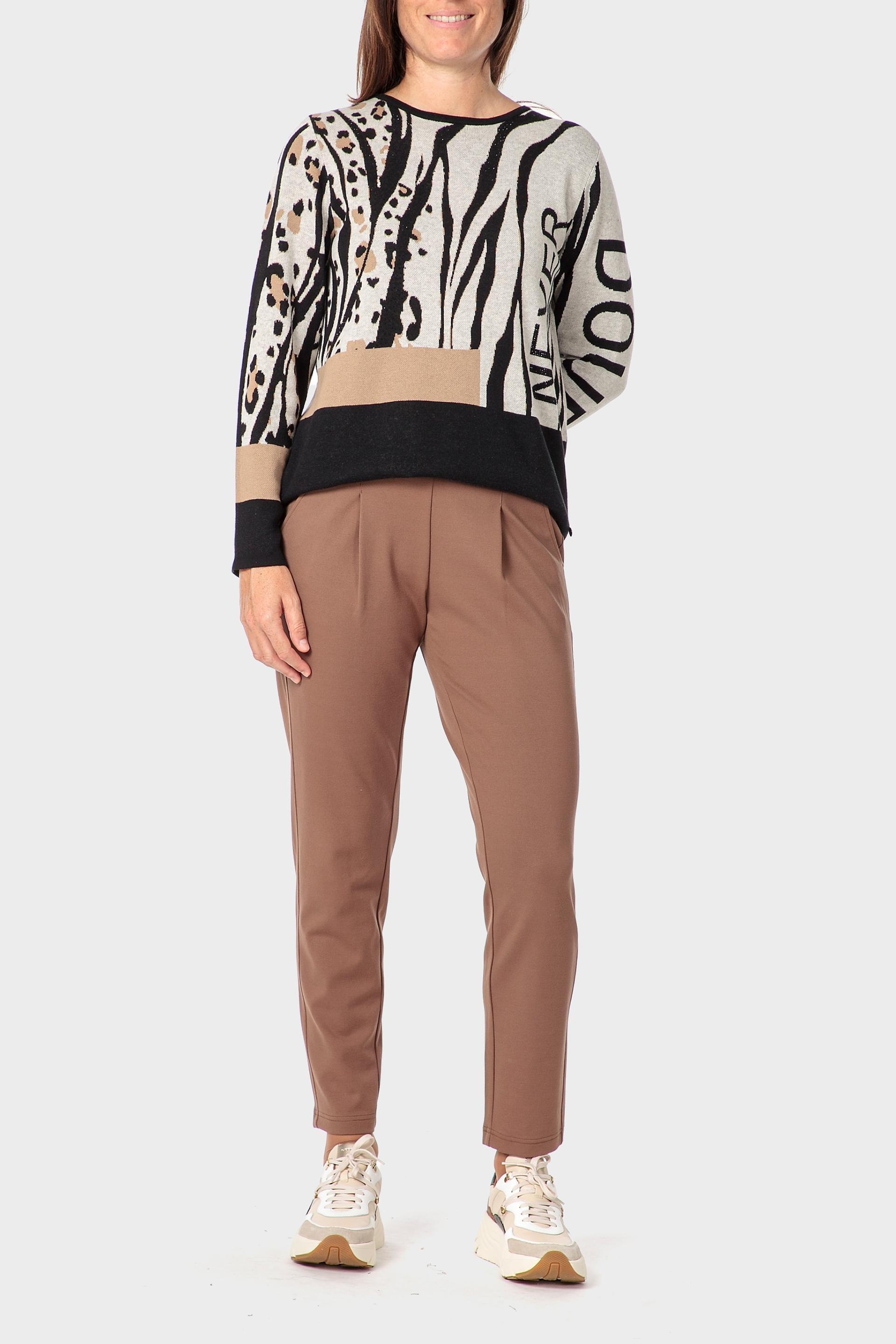 سترة بطبعة وجواهر، أسود, Black, medium