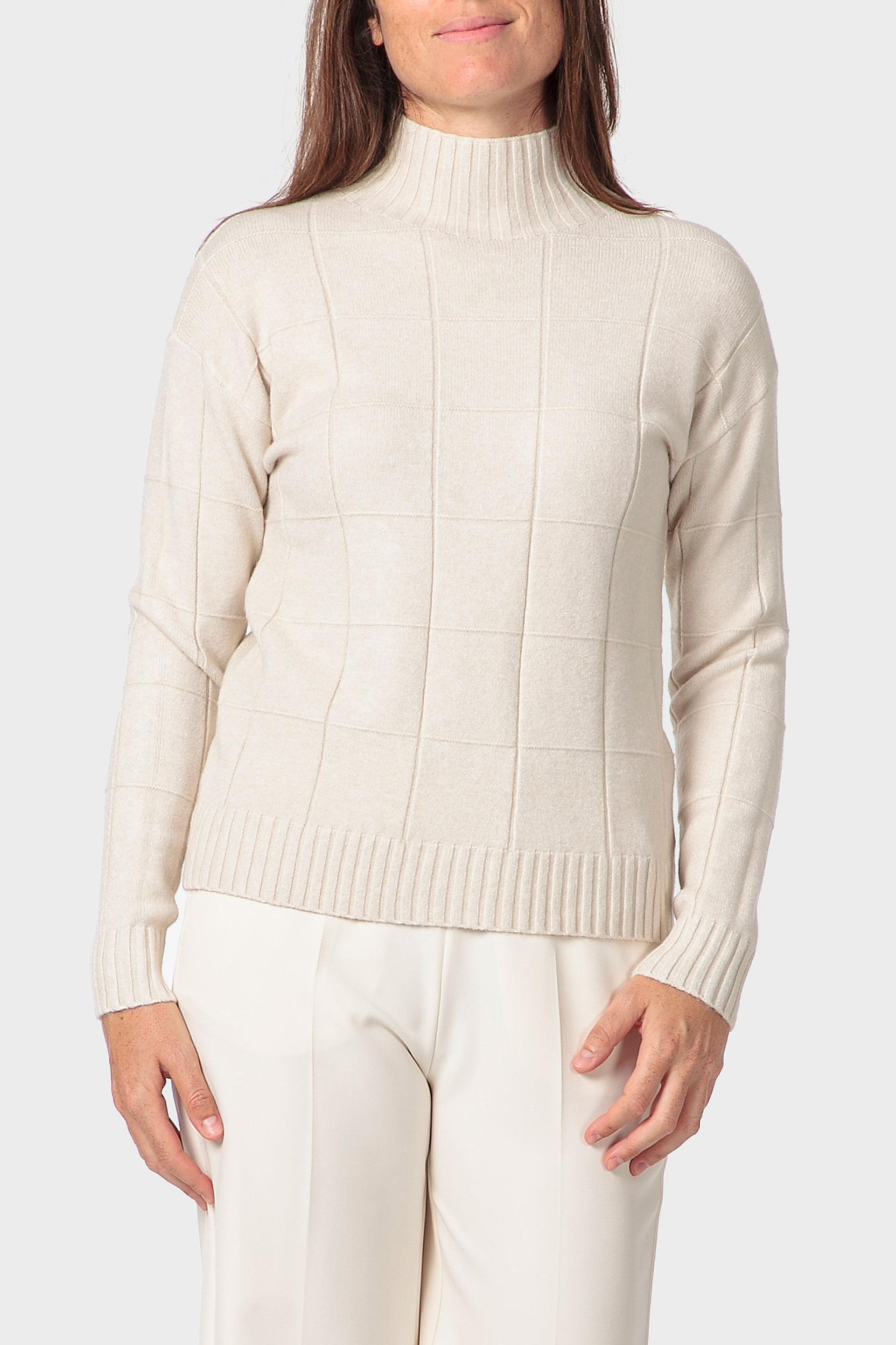 Ecru Fantasy Sweater, Beige, medium