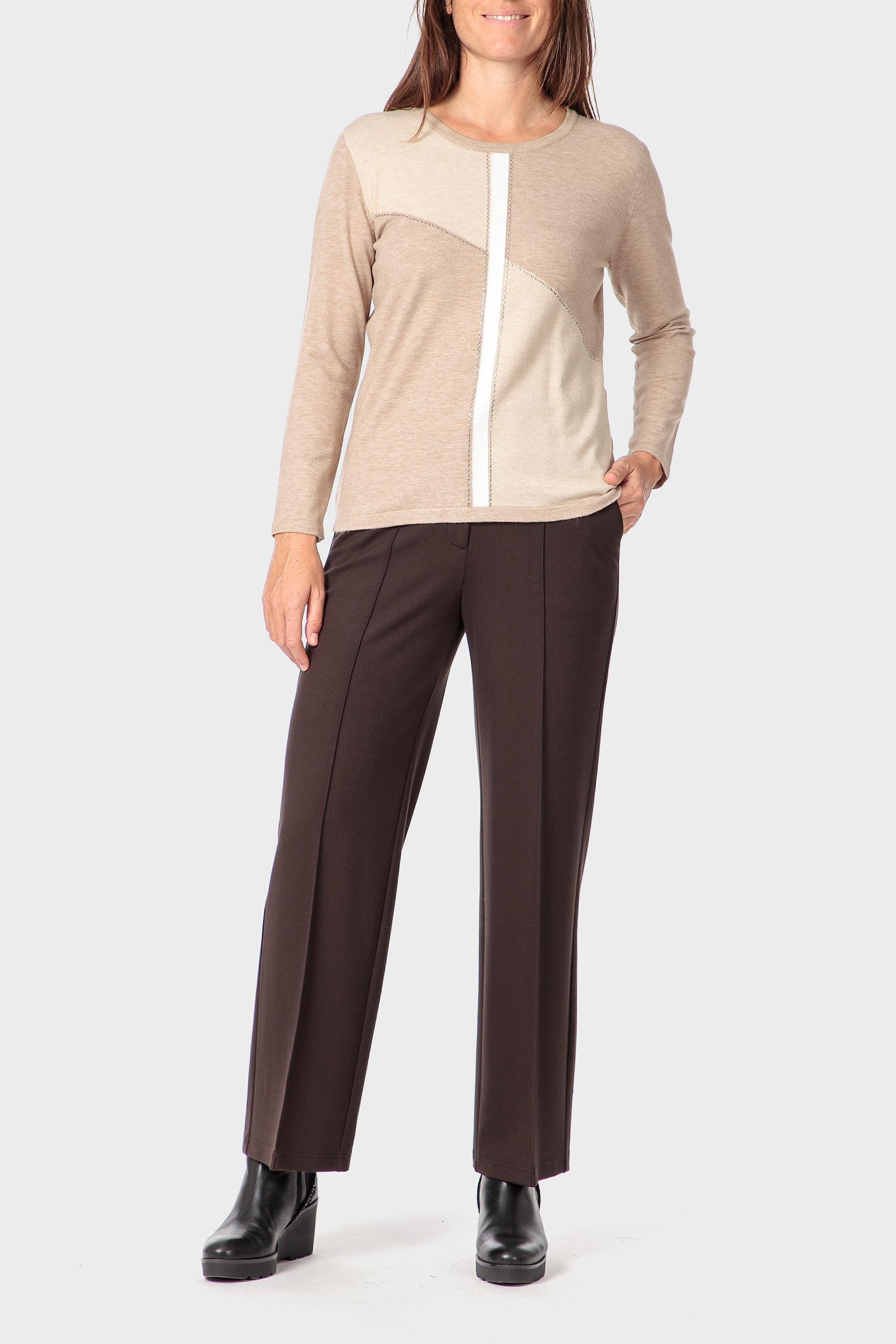 سترة إنتارسيا بأحجار الراين، كريمي, Beige, large image number 1