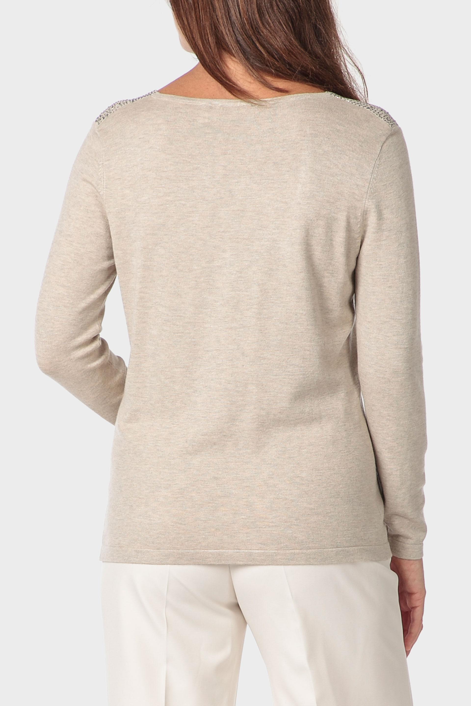 Cream Rhinestone Fantasy Sweater, 3701_126, medium