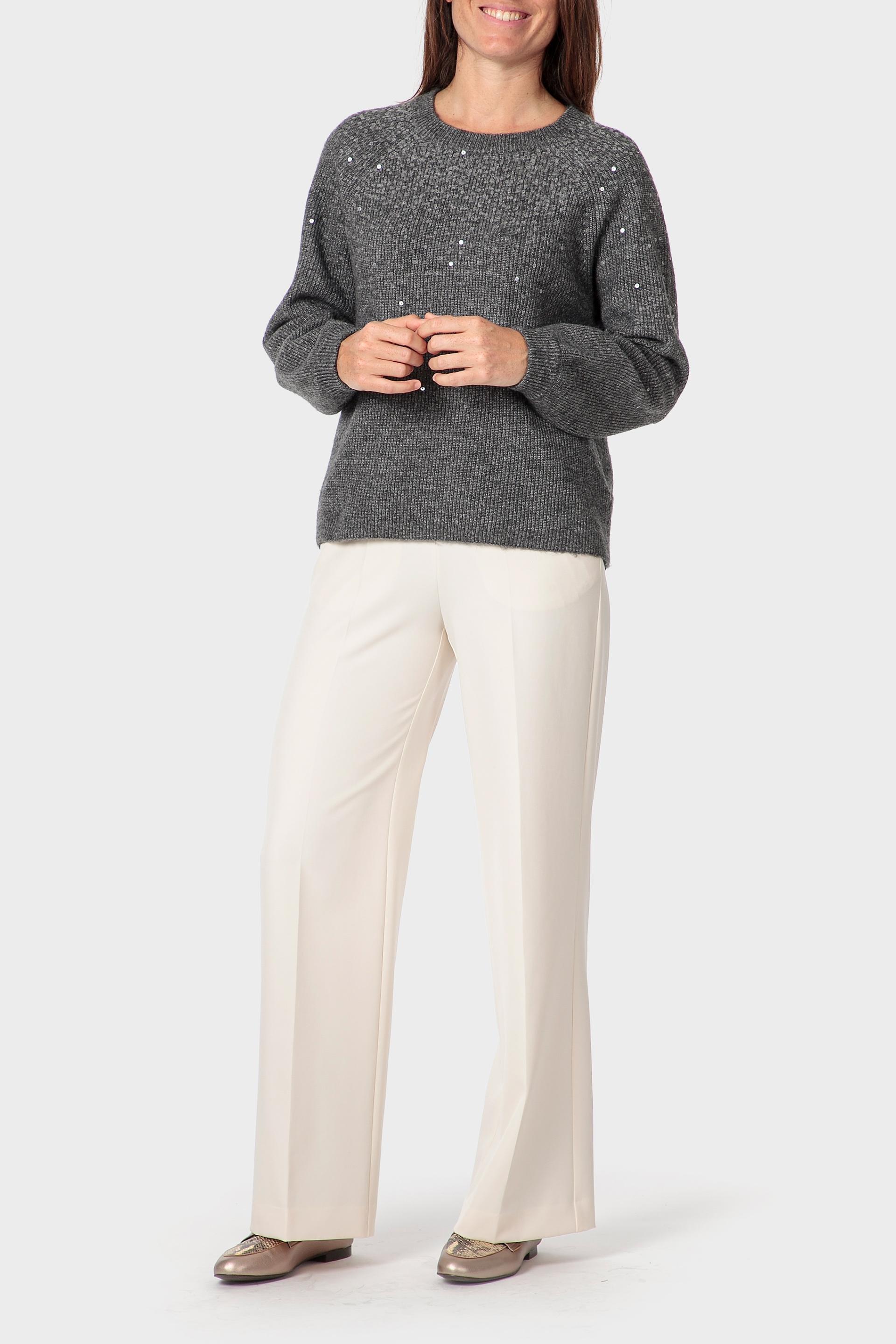 سترة مزينة بالترتر، رمادي, Grey Melange, medium