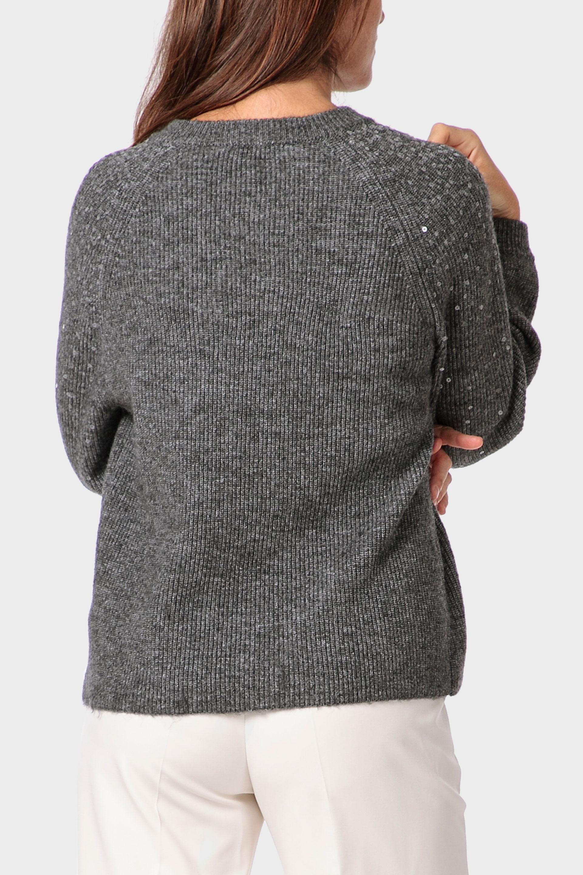 سترة مزينة بالترتر، رمادي, Grey Melange, medium