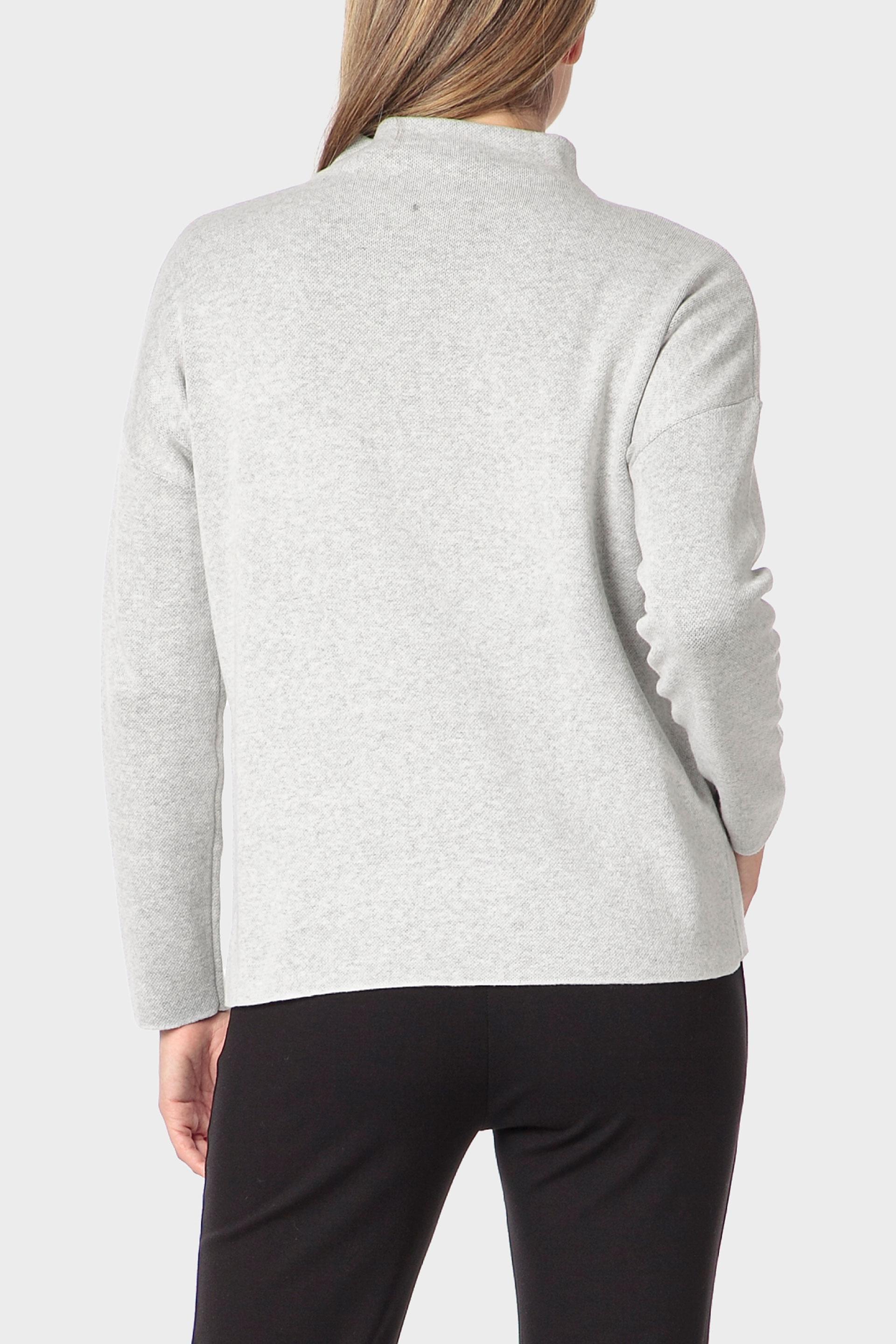 Grey Gemstone Printed Sweater, Grey Melange, medium