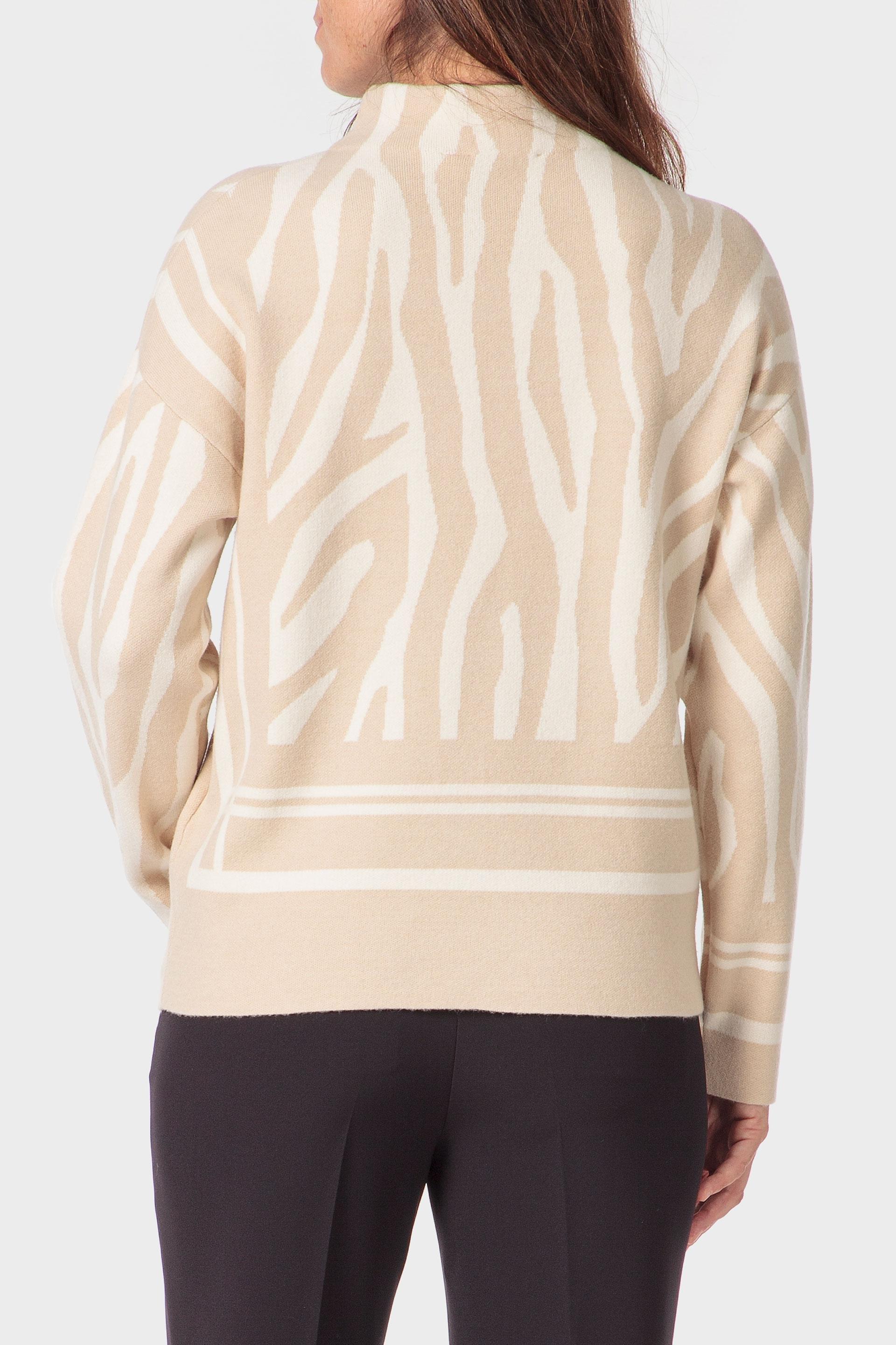 Beige Detailed Sweater, 3701_126, large image number 2