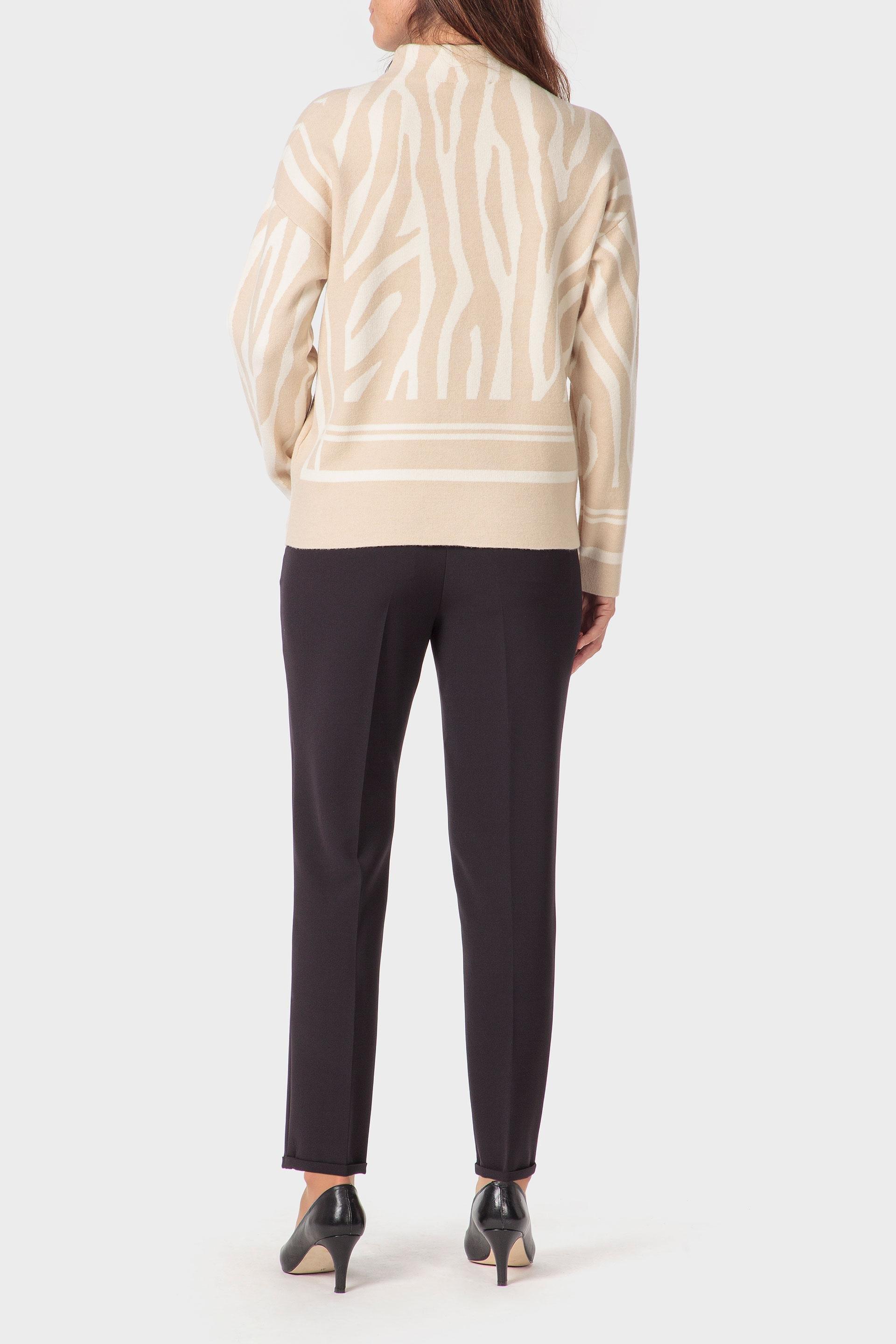 Beige Detailed Sweater, 3701_126, large image number 3