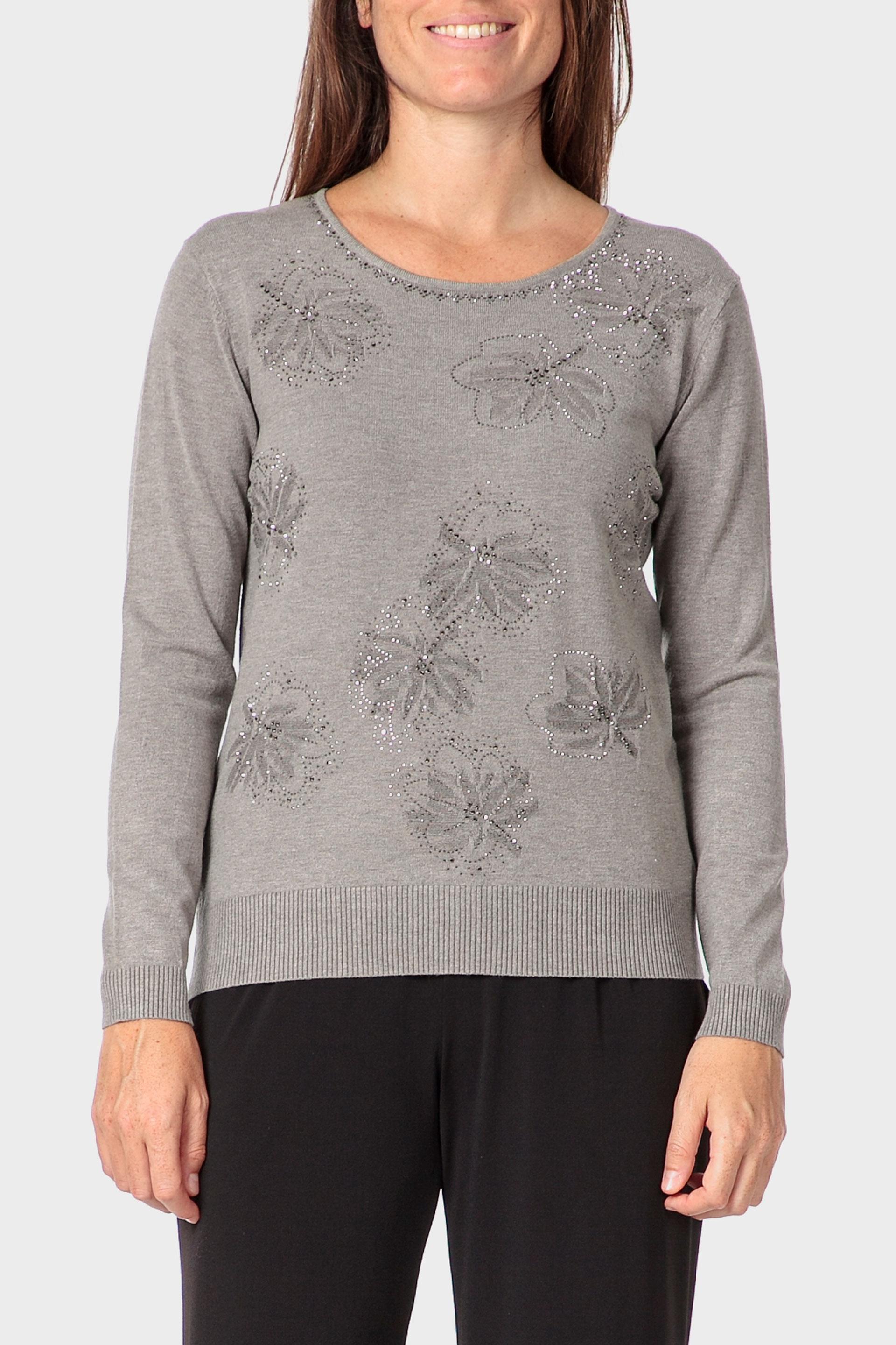 Grey Fantasy Sweater, Brown Mink, medium