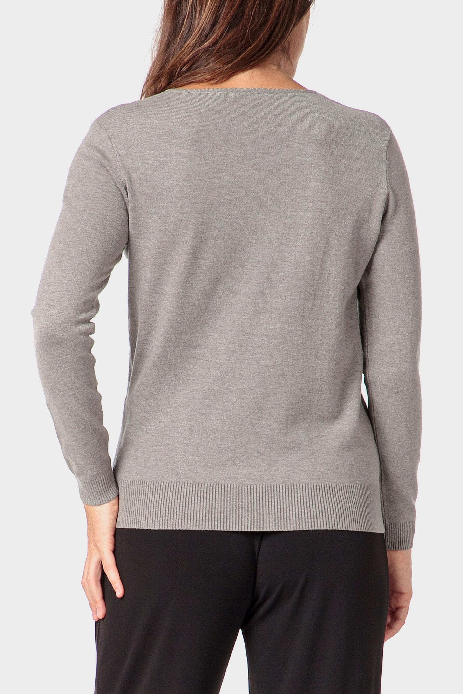 Grey Fantasy Sweater, Brown Mink, large image number 2