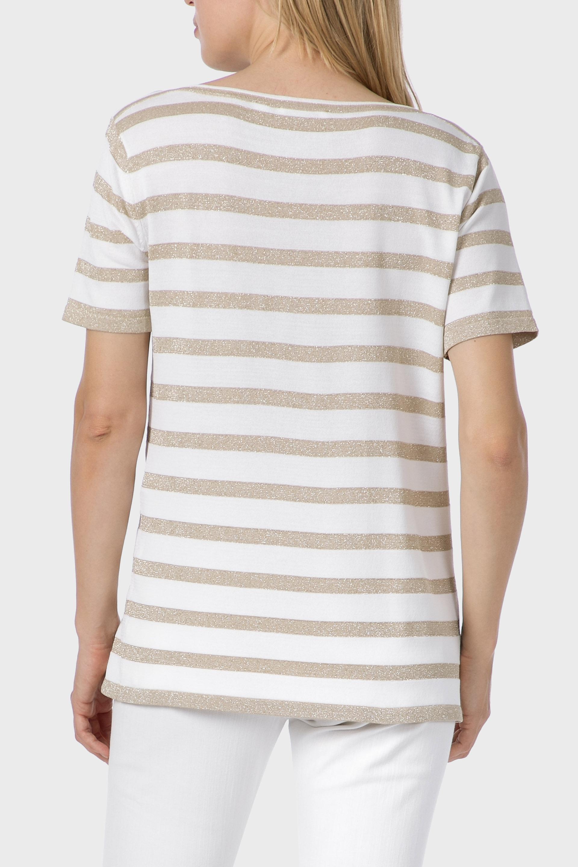 سترة مخططة، أبيض, White Off White, large image number 1