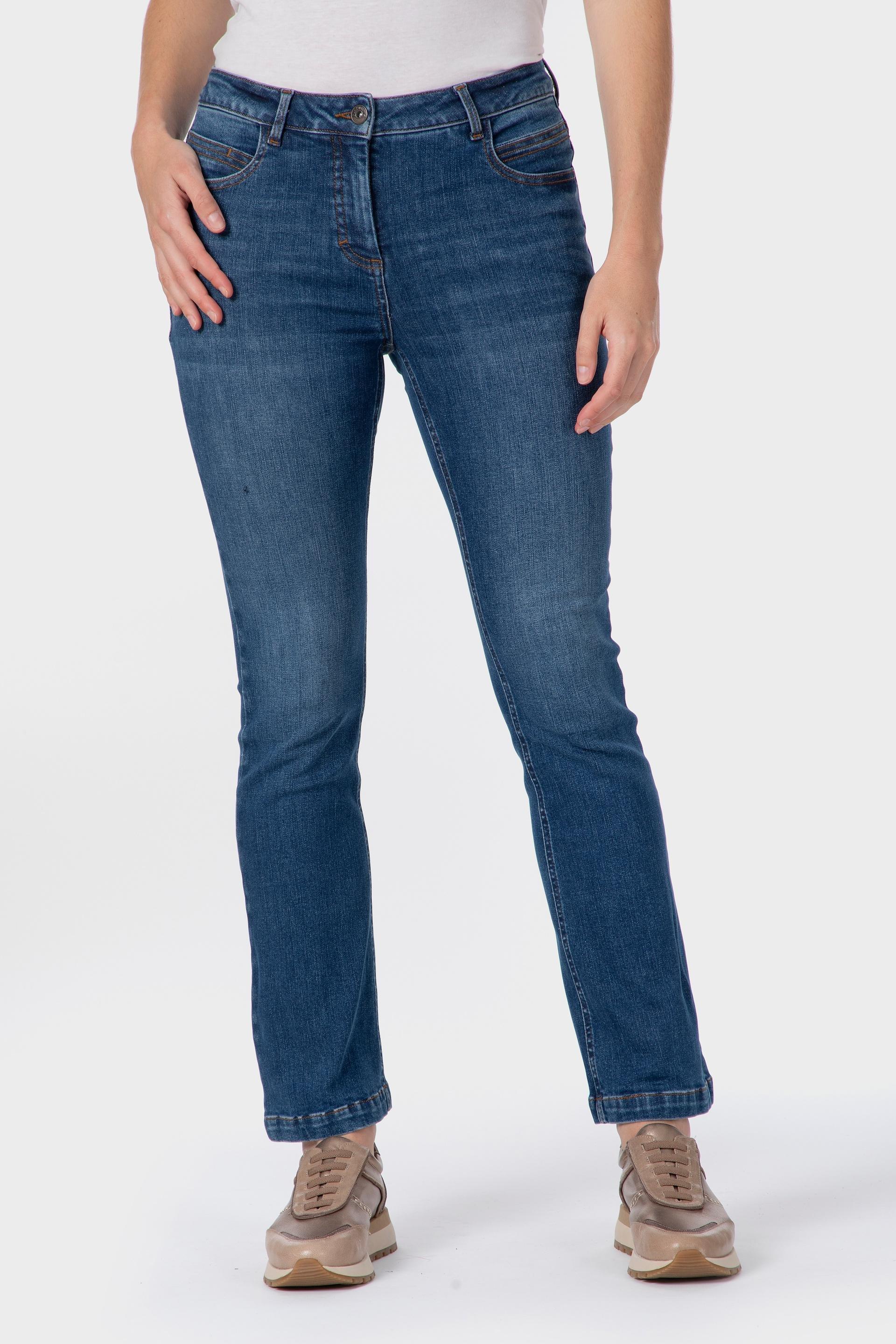 بنطال واسع من الأسفل, Blue Denim, large image number 1