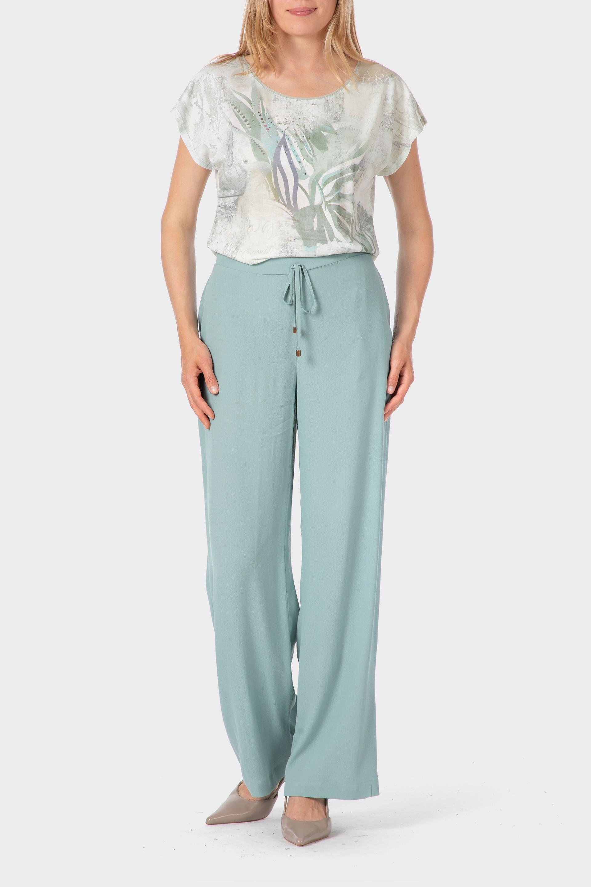 Blue Palazzo Trousers, Blue Aquamarine, large image number 0