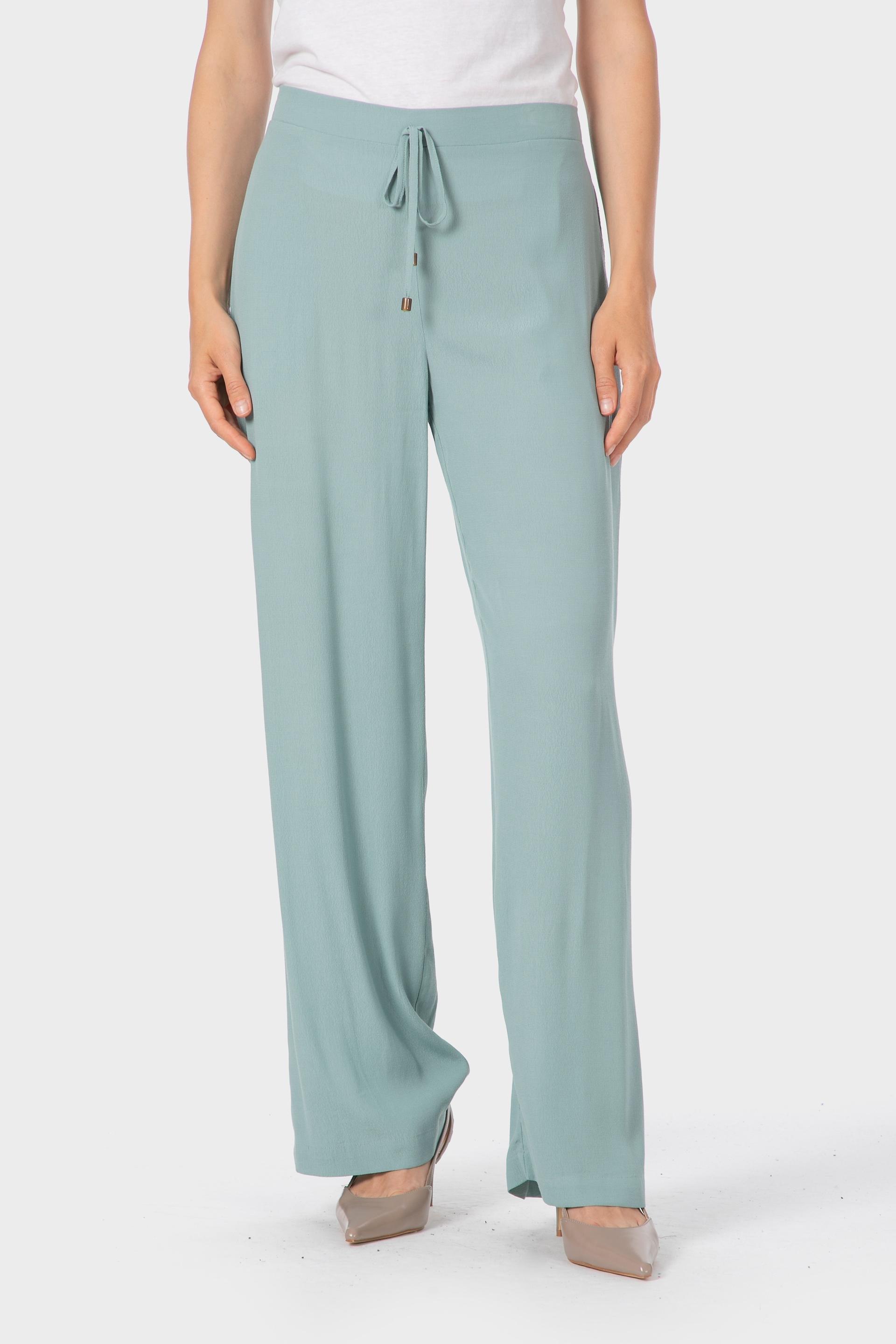 Blue Palazzo Trousers, Blue Aquamarine, large image number 1