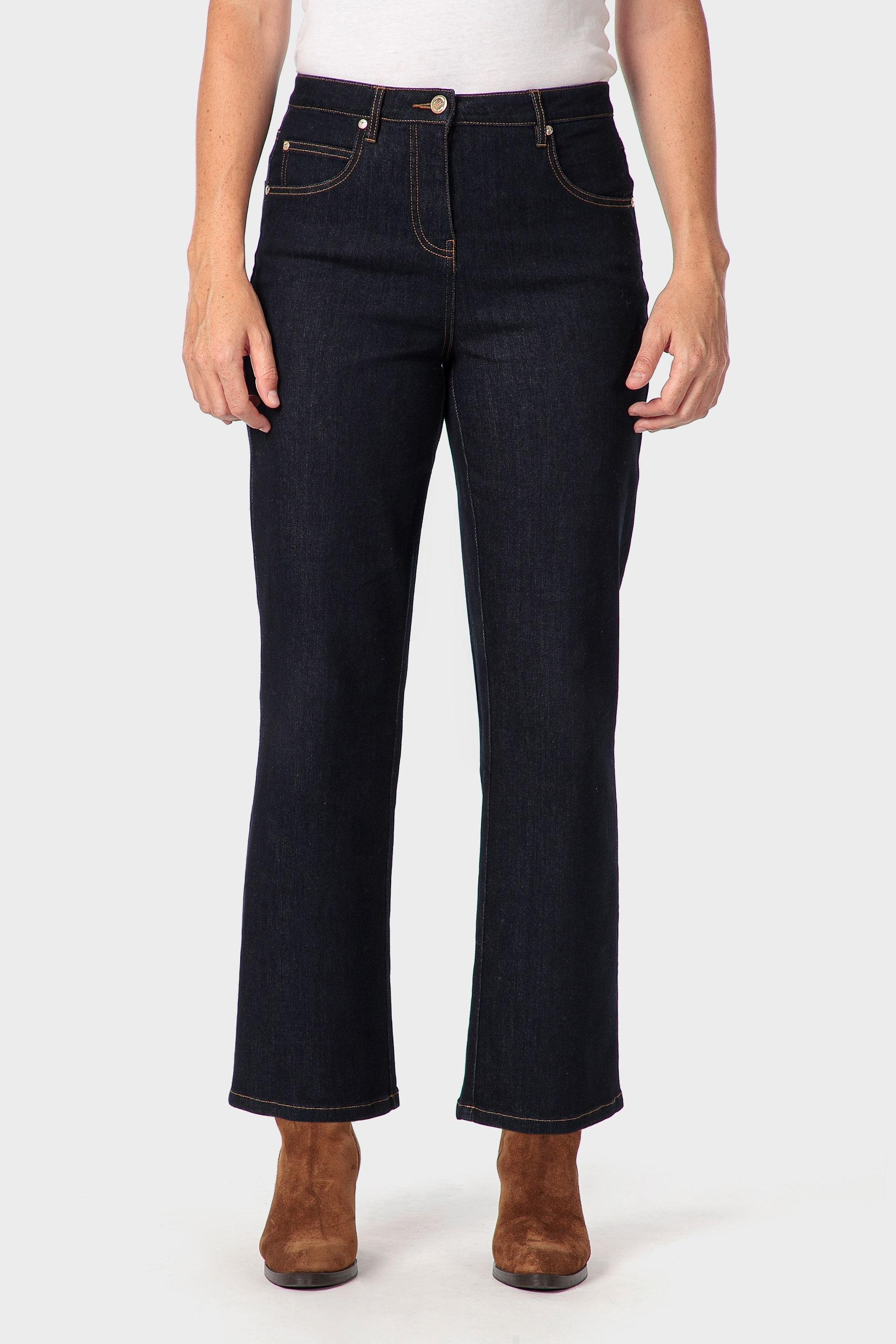 Navy Cropped Jeans, 3701_106, large image number 1