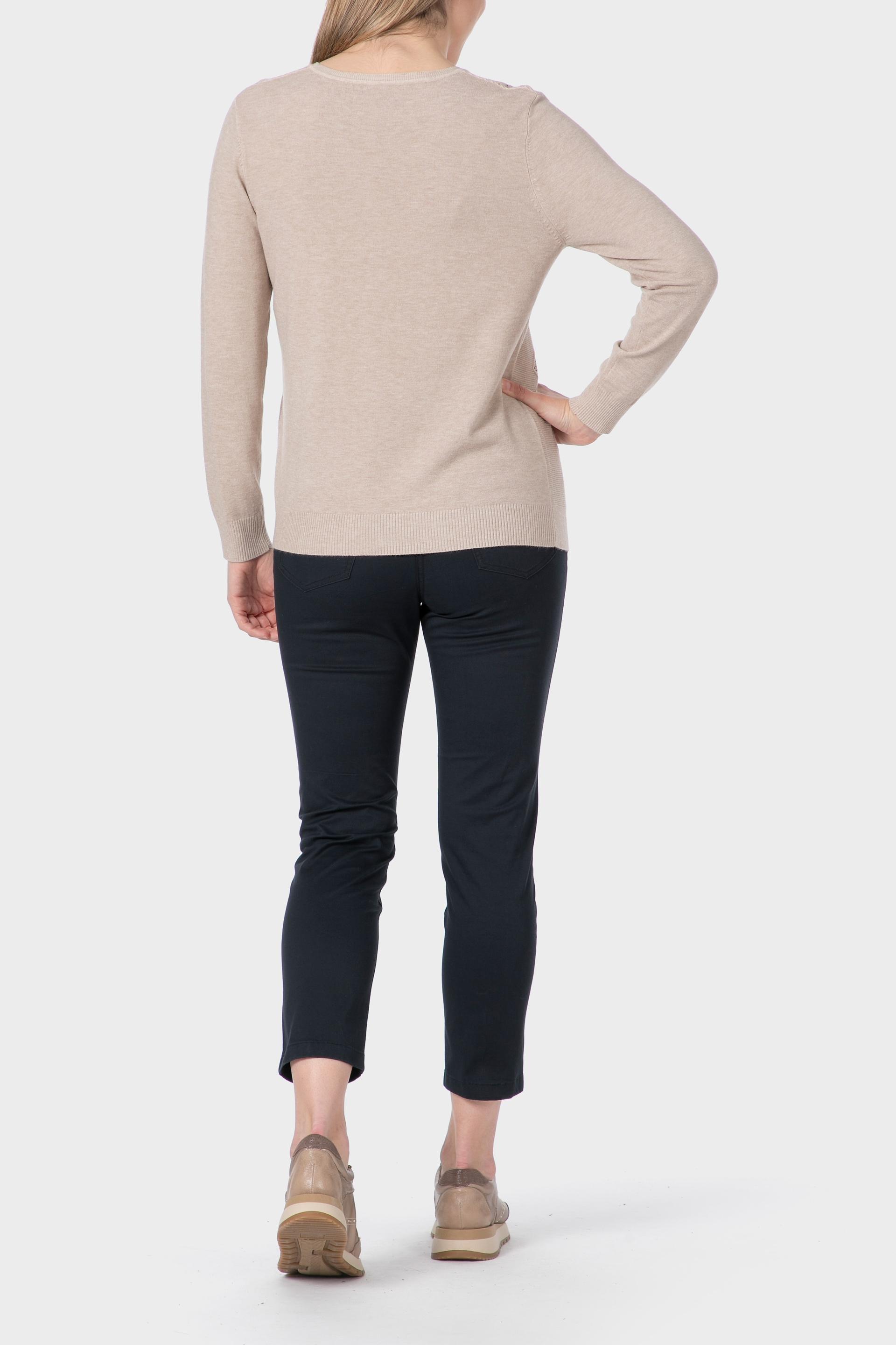 بنطال كابري قطن، أسود, Blue Navy, large image number 3