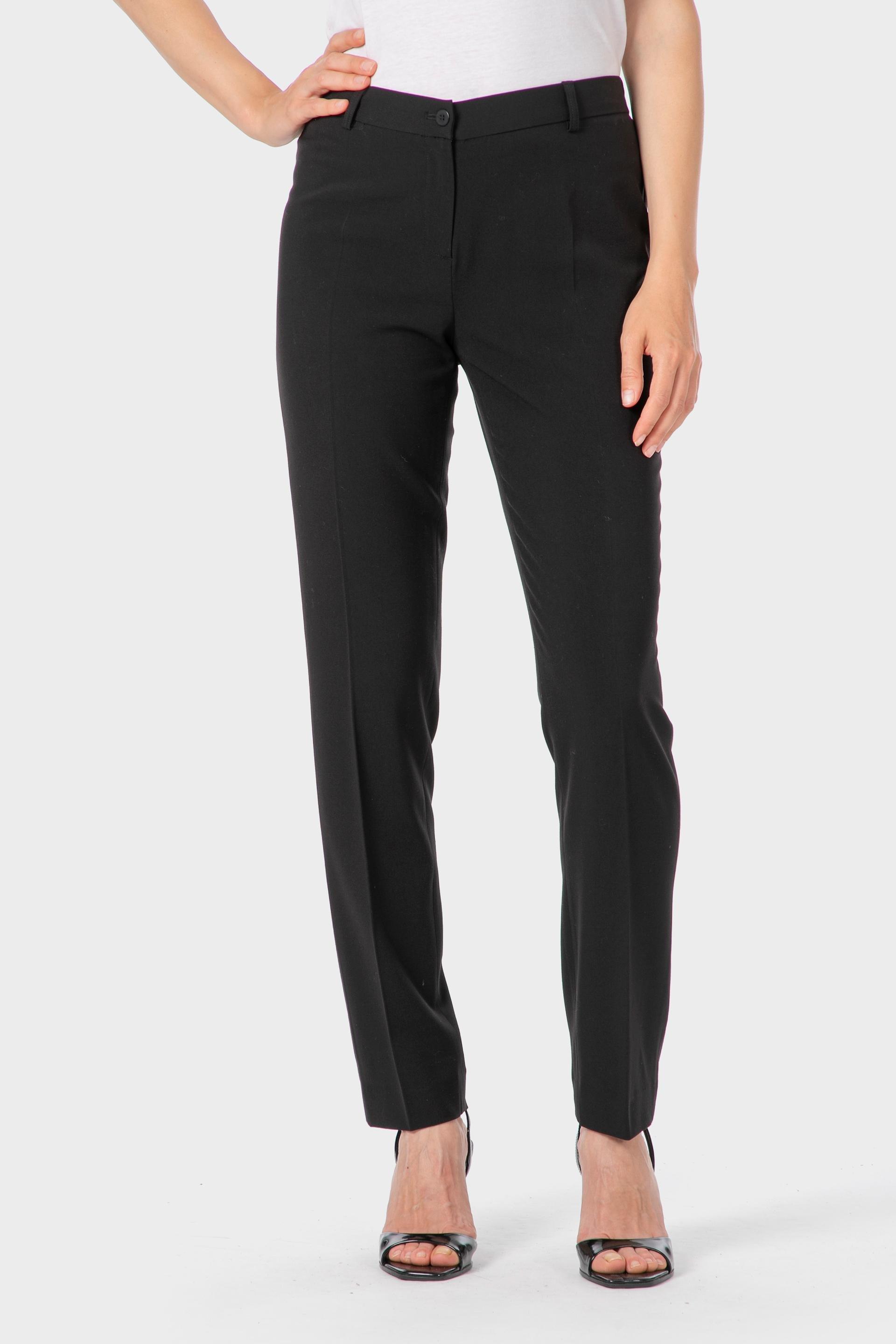 Black Viscose Trousers, 3701_120, medium