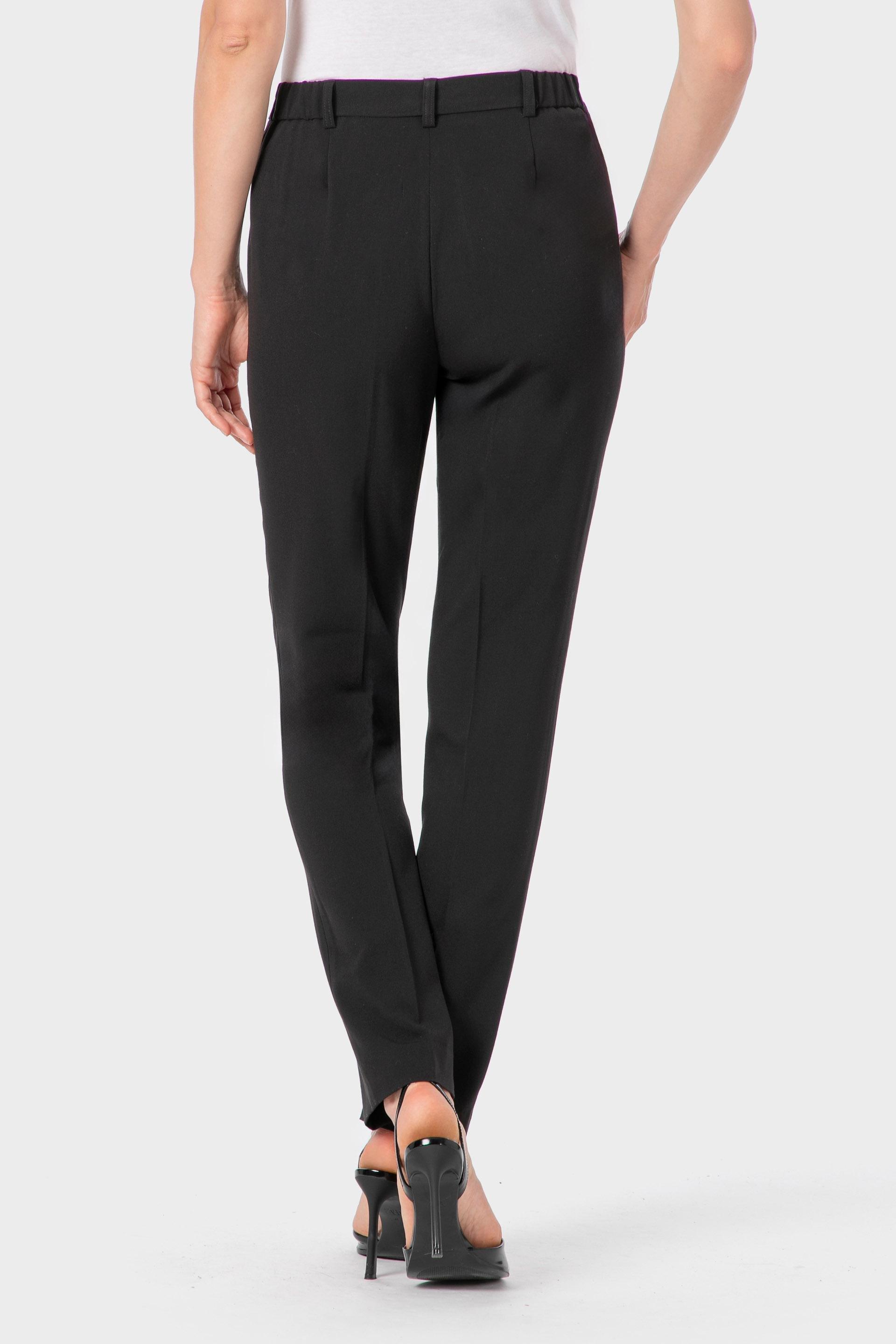 Black Viscose Trousers, 3701_120, medium