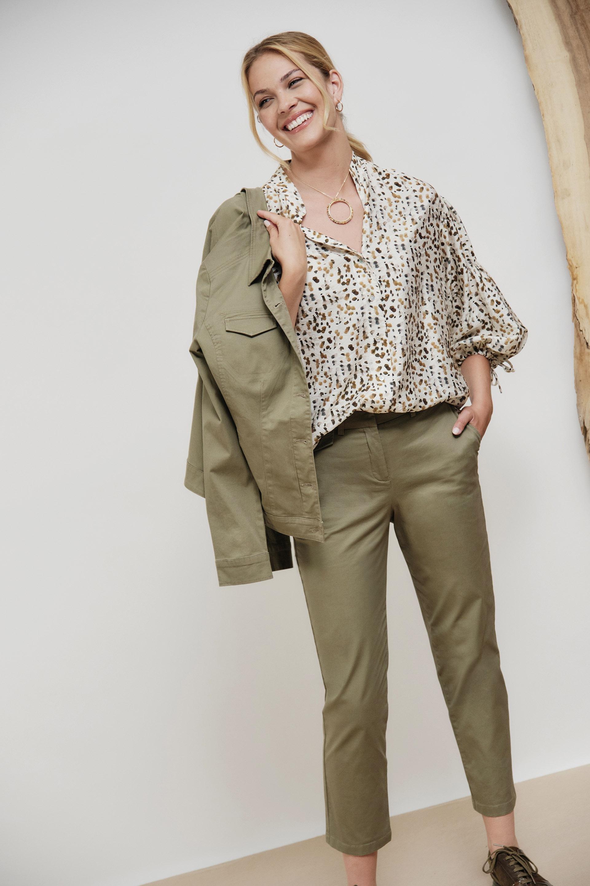 بنطال، كاكي, Green Khaki, large image number 4