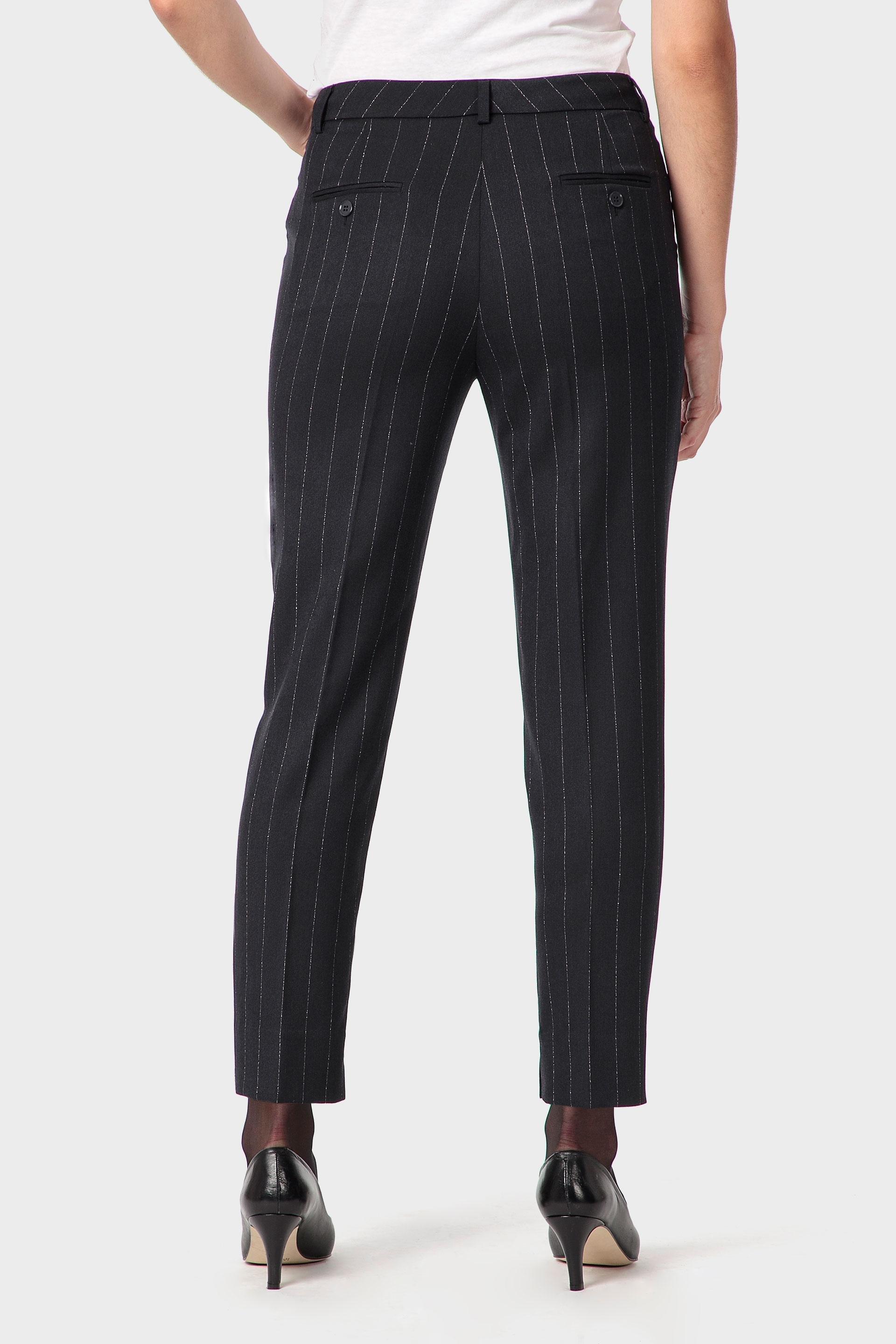 Black Pinstripe Trousers, Blue Cosmos, large image number 3