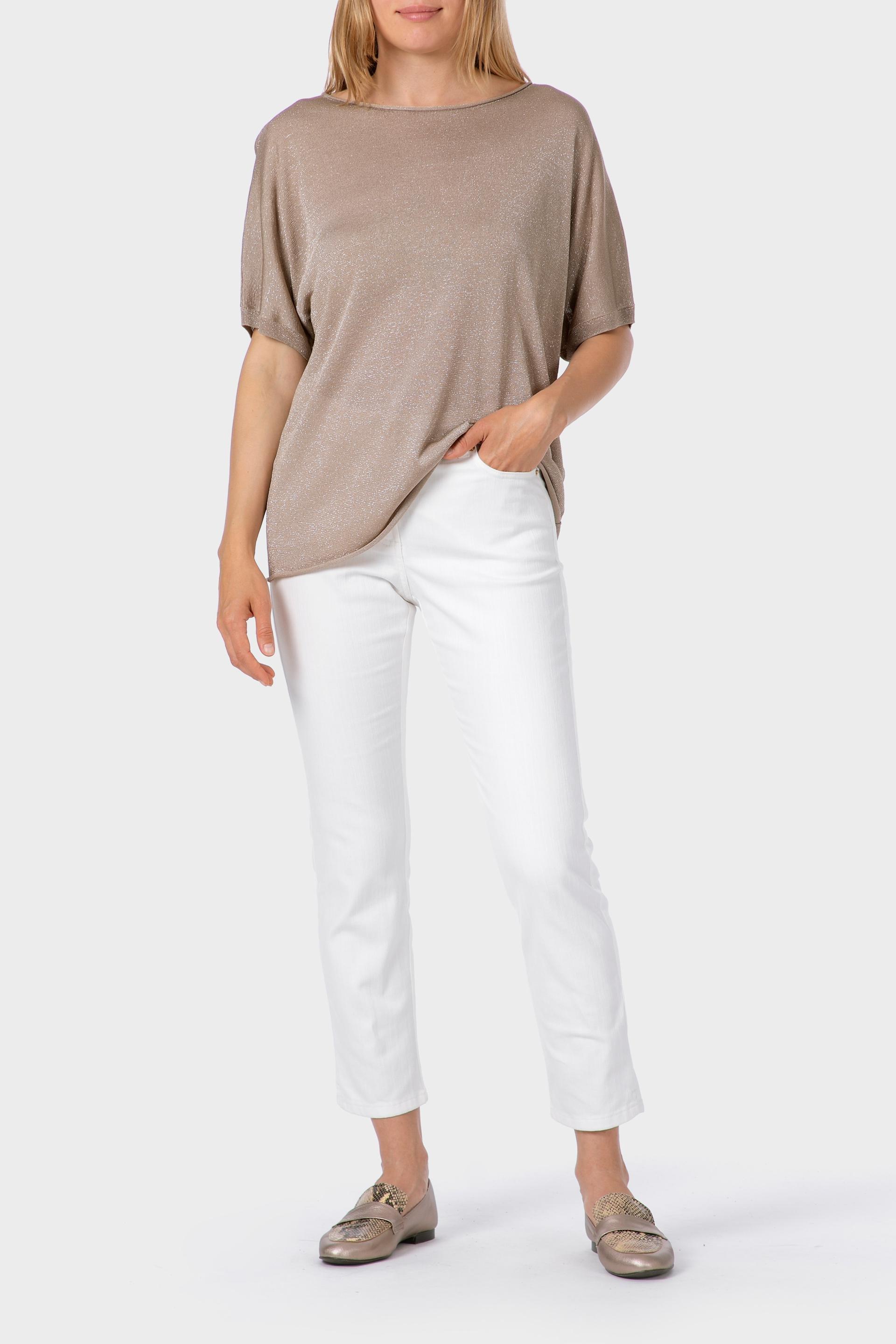 White Cotton Trousers, White, medium