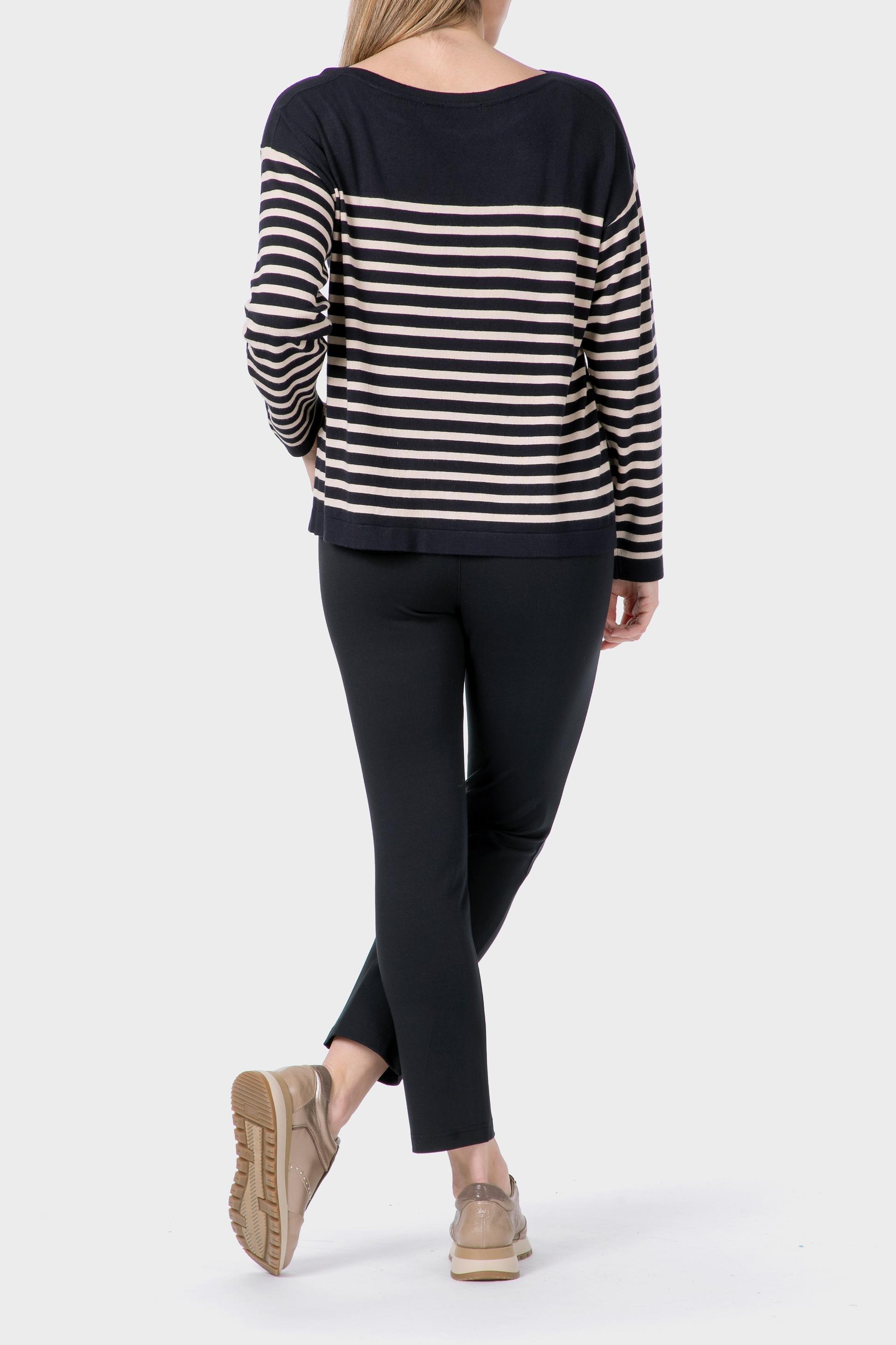 Black Ponte Di Roma Trousers, 3701_104, large image number 3