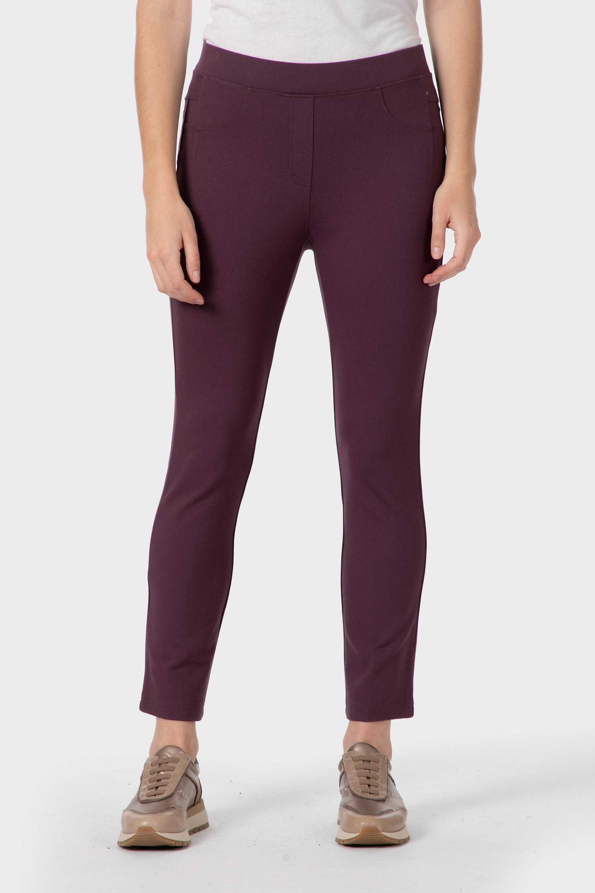 Purple Ponte Di Roma Trousers, 3701_143, medium