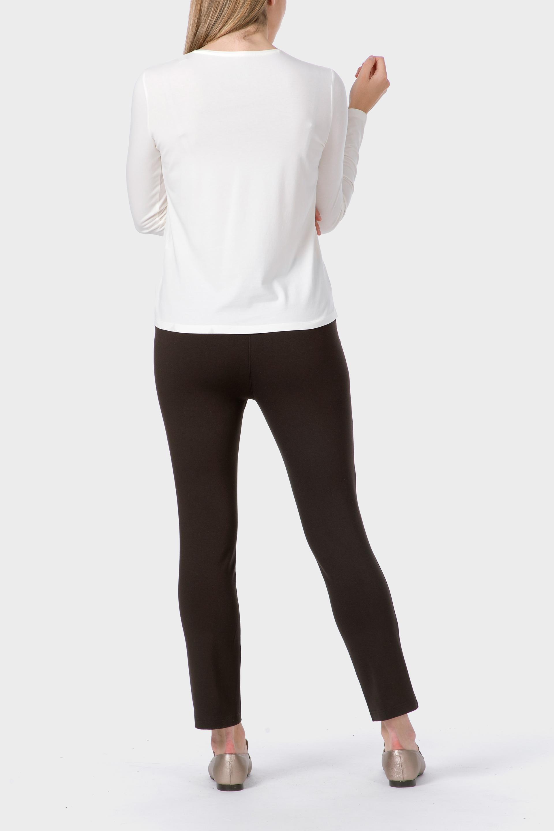 Brown Ponte Di Roma Trousers, 3701_220, large image number 3