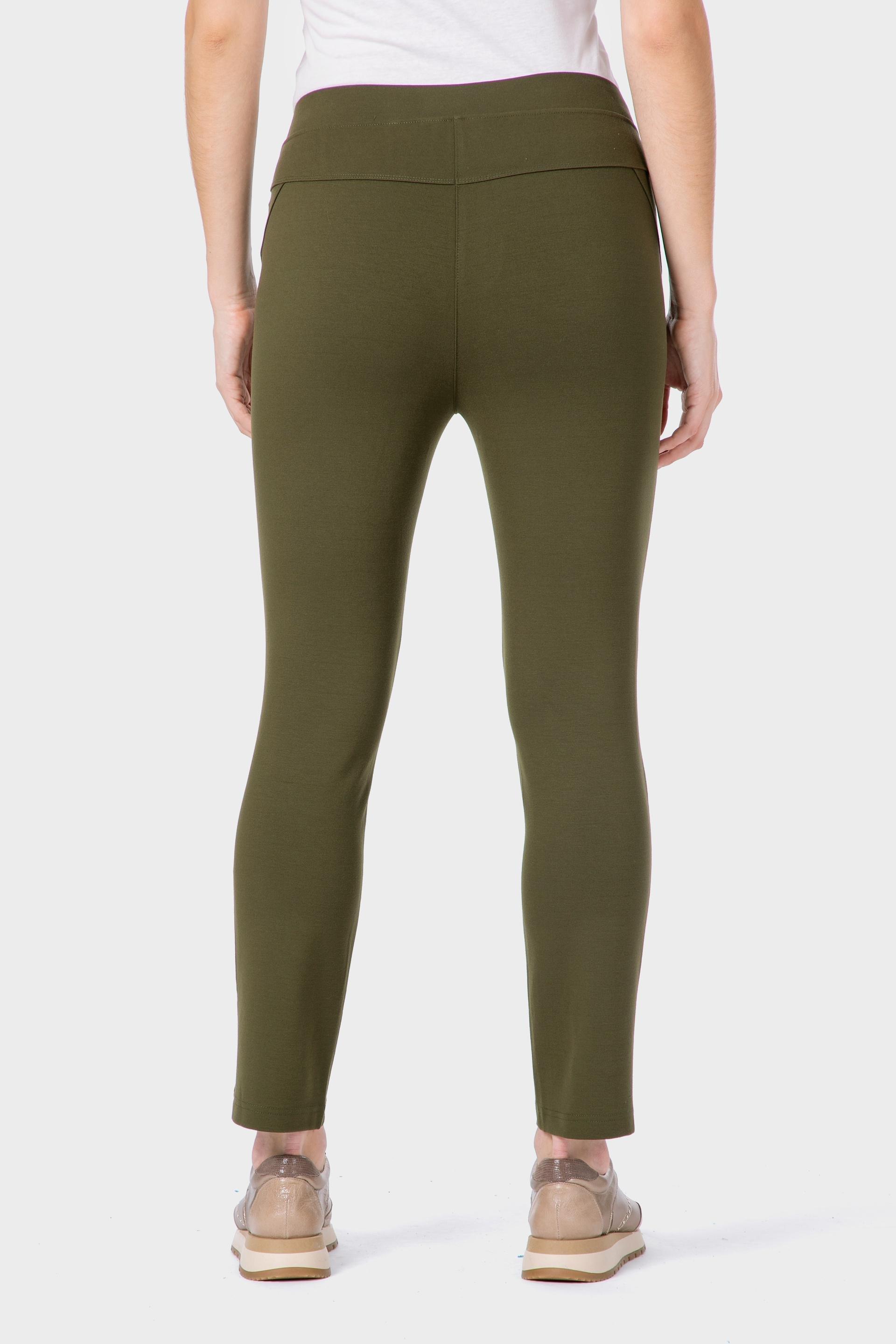 Green Ponte Di Roma Trousers, 3701_316, medium