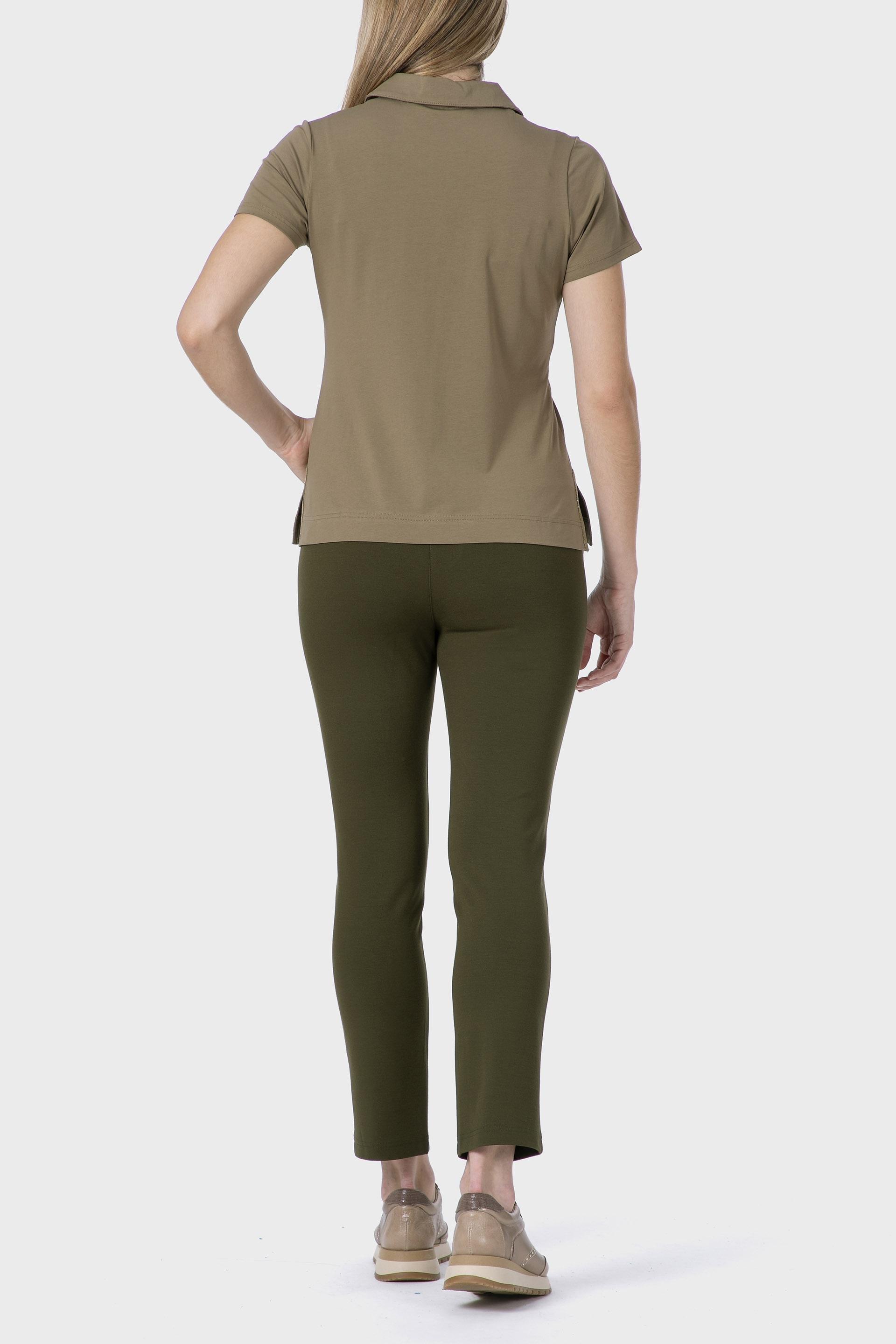 Green Ponte Di Roma Trousers, 3701_316, large image number 3