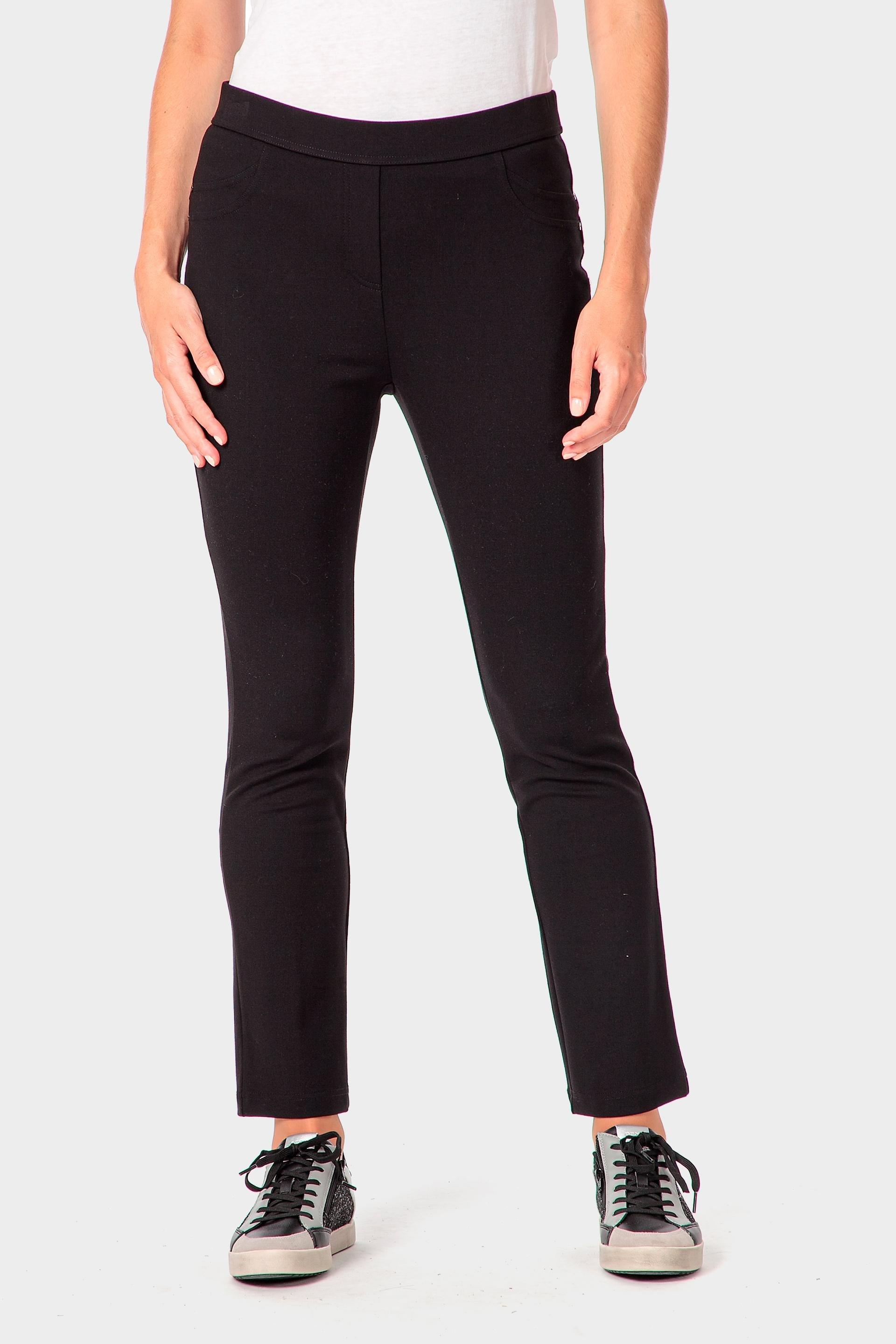 Black Push Up Trousers, 3701_120, medium