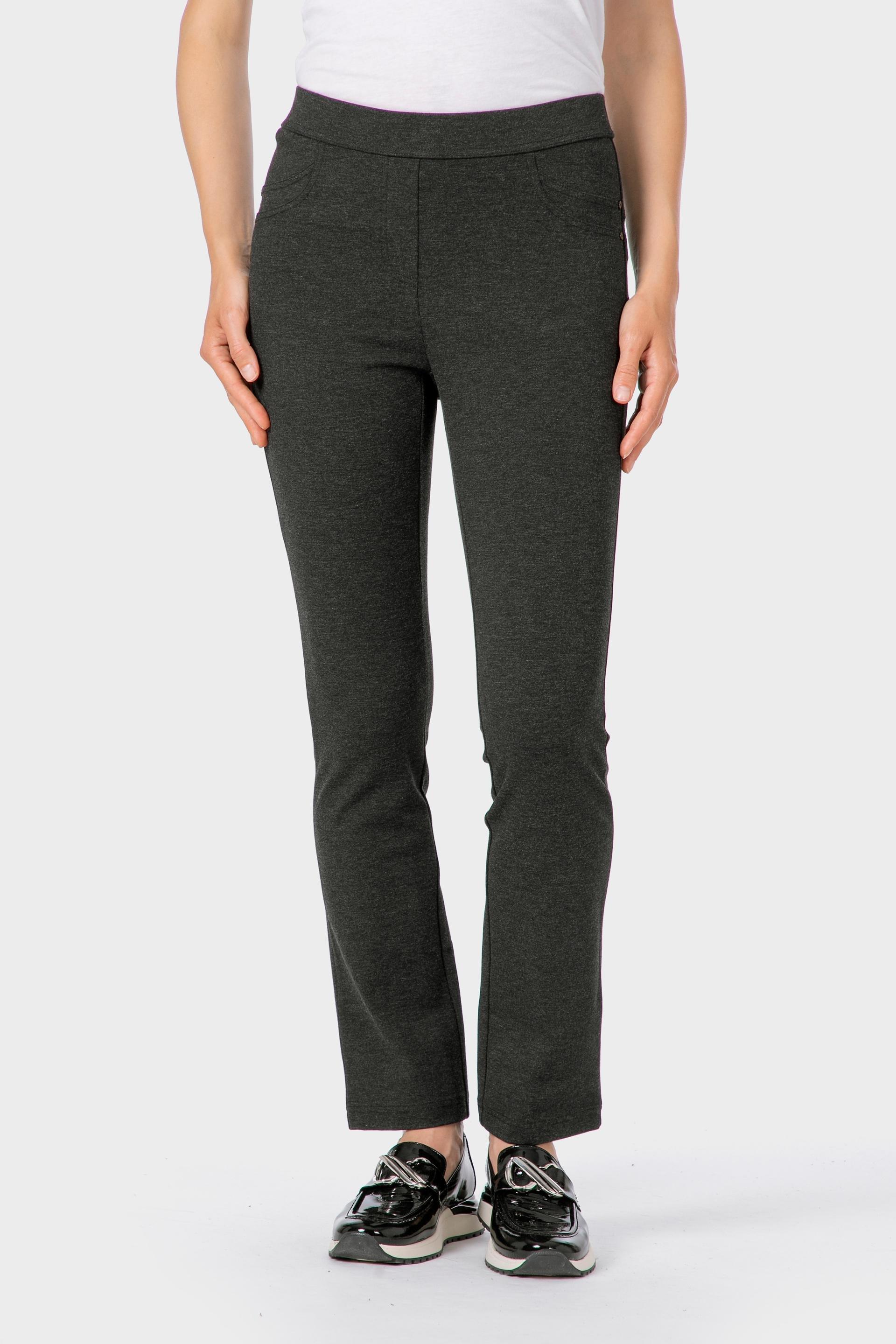 Grey Push Up Trousers, 3701_123, large image number 0