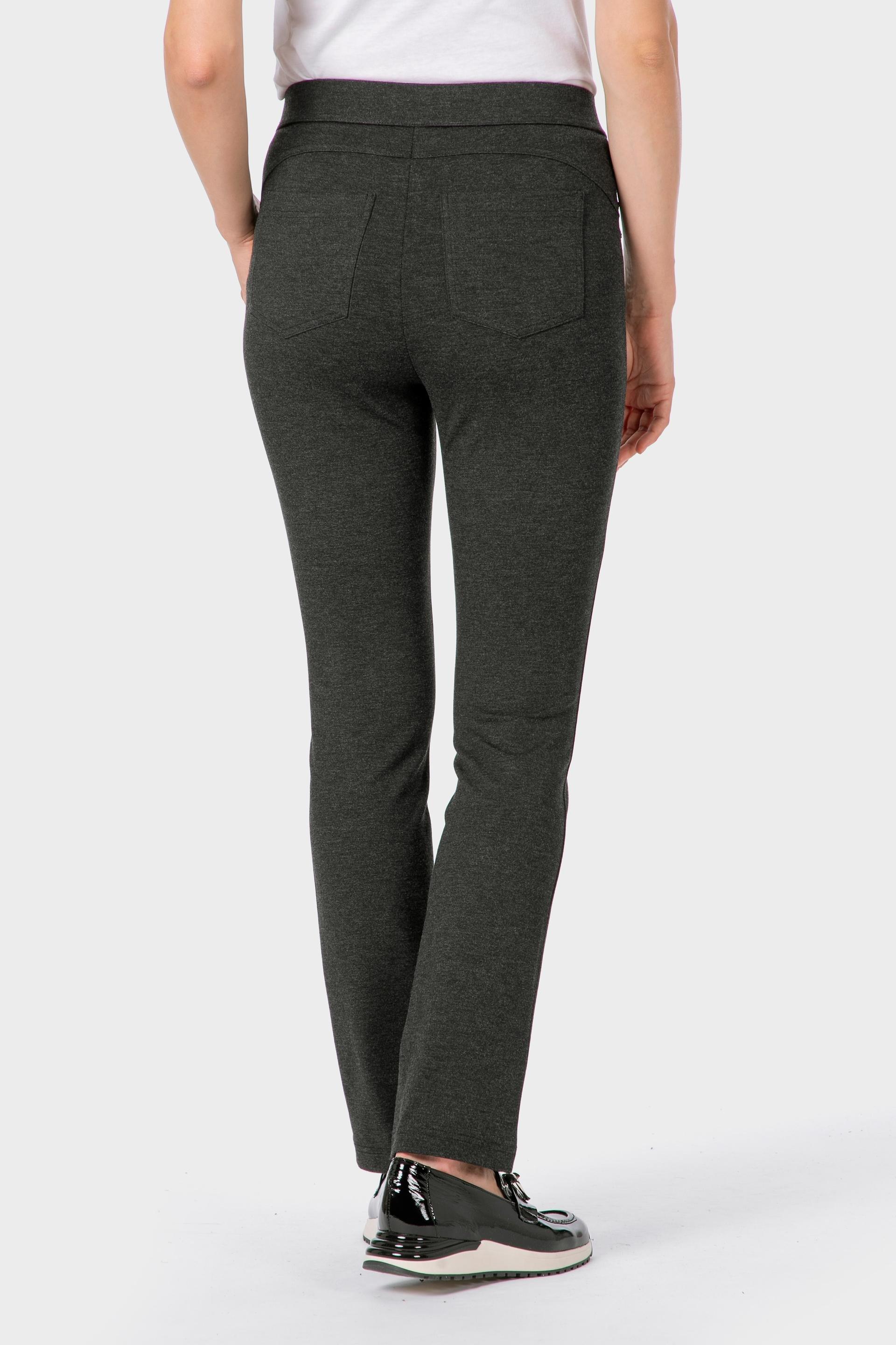 Grey Push Up Trousers, 3701_123, large image number 1