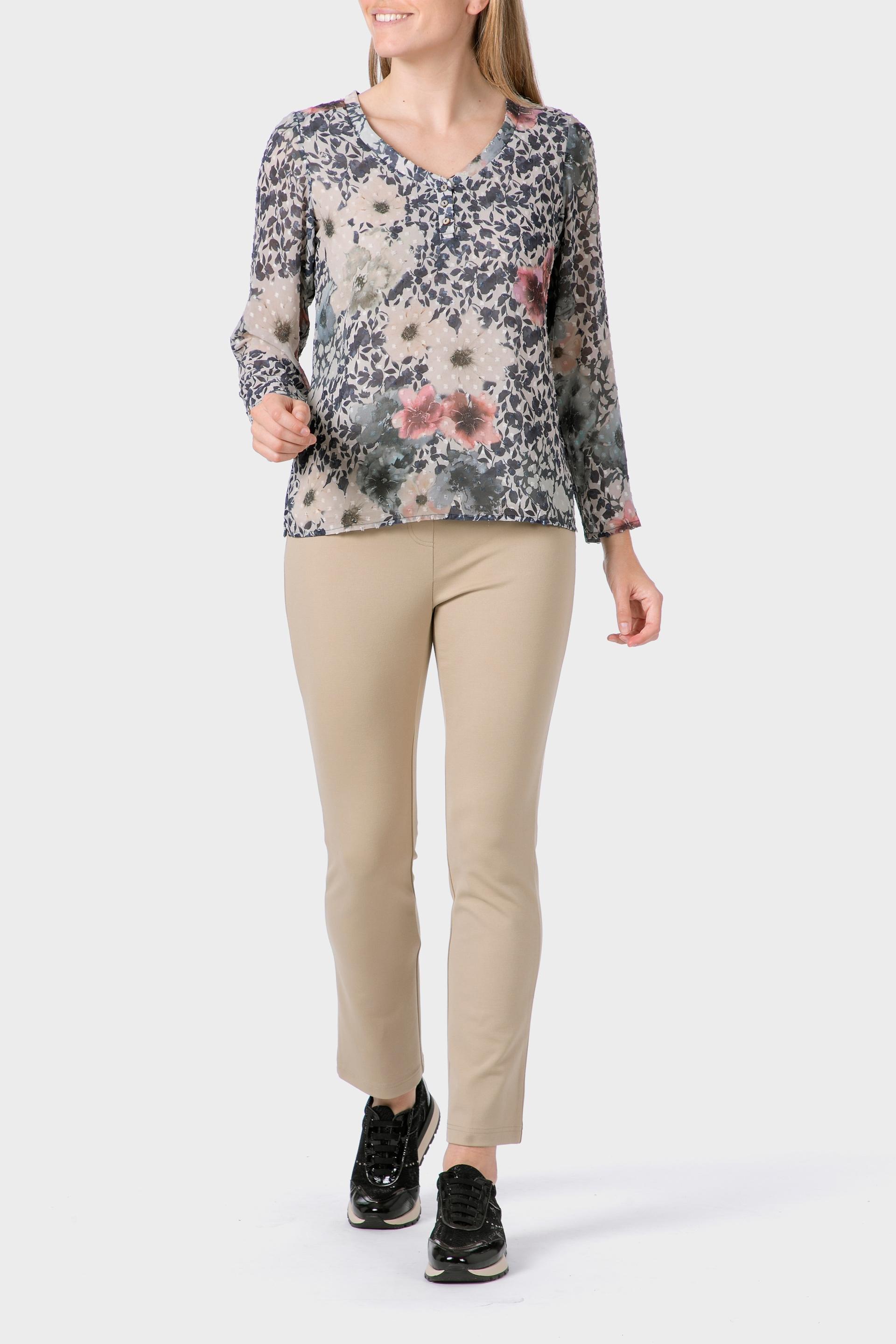 Beige Push Up Trousers, 3701_189, medium