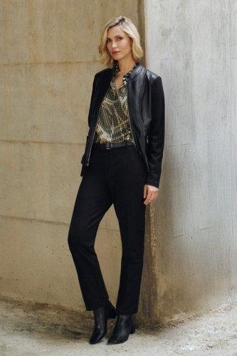 Black Capri Trousers, Black, large image number 0