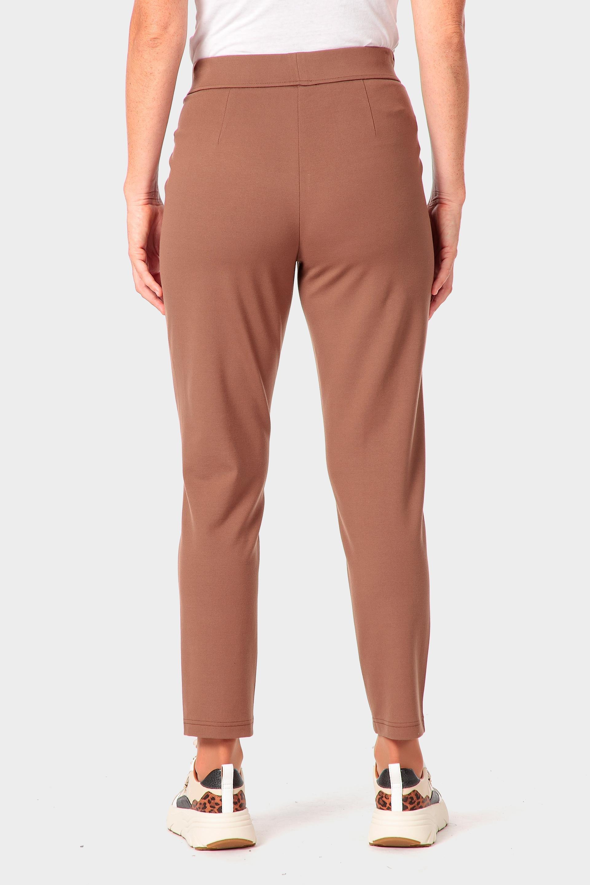 Brown Slim-Fit Trousers, Brown Almond, large image number 2