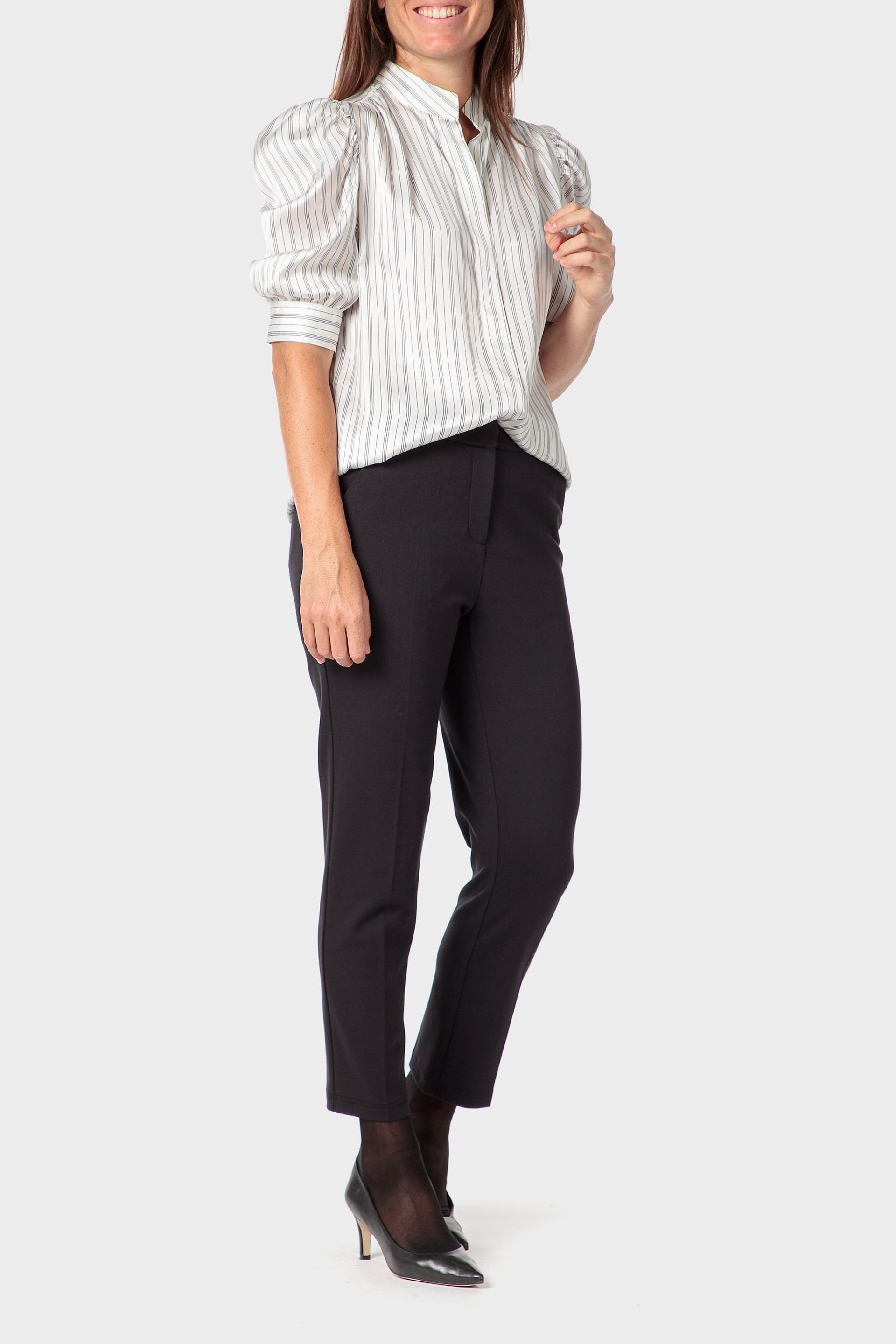 Black Ponte Di Roma Trousers, Blue Cosmos, large image number 2