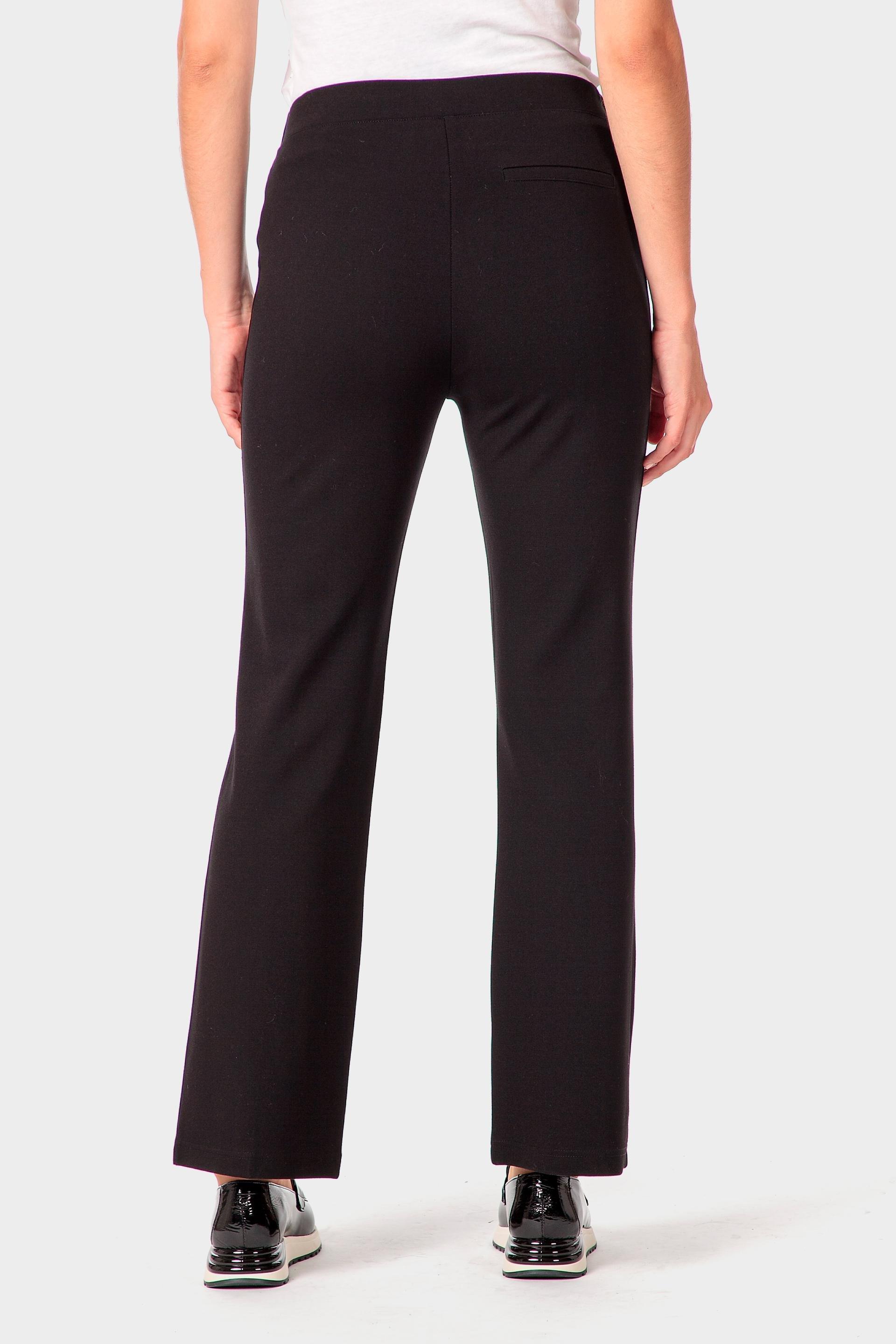 Black Elastic Waist Trousers, Black, large image number 3