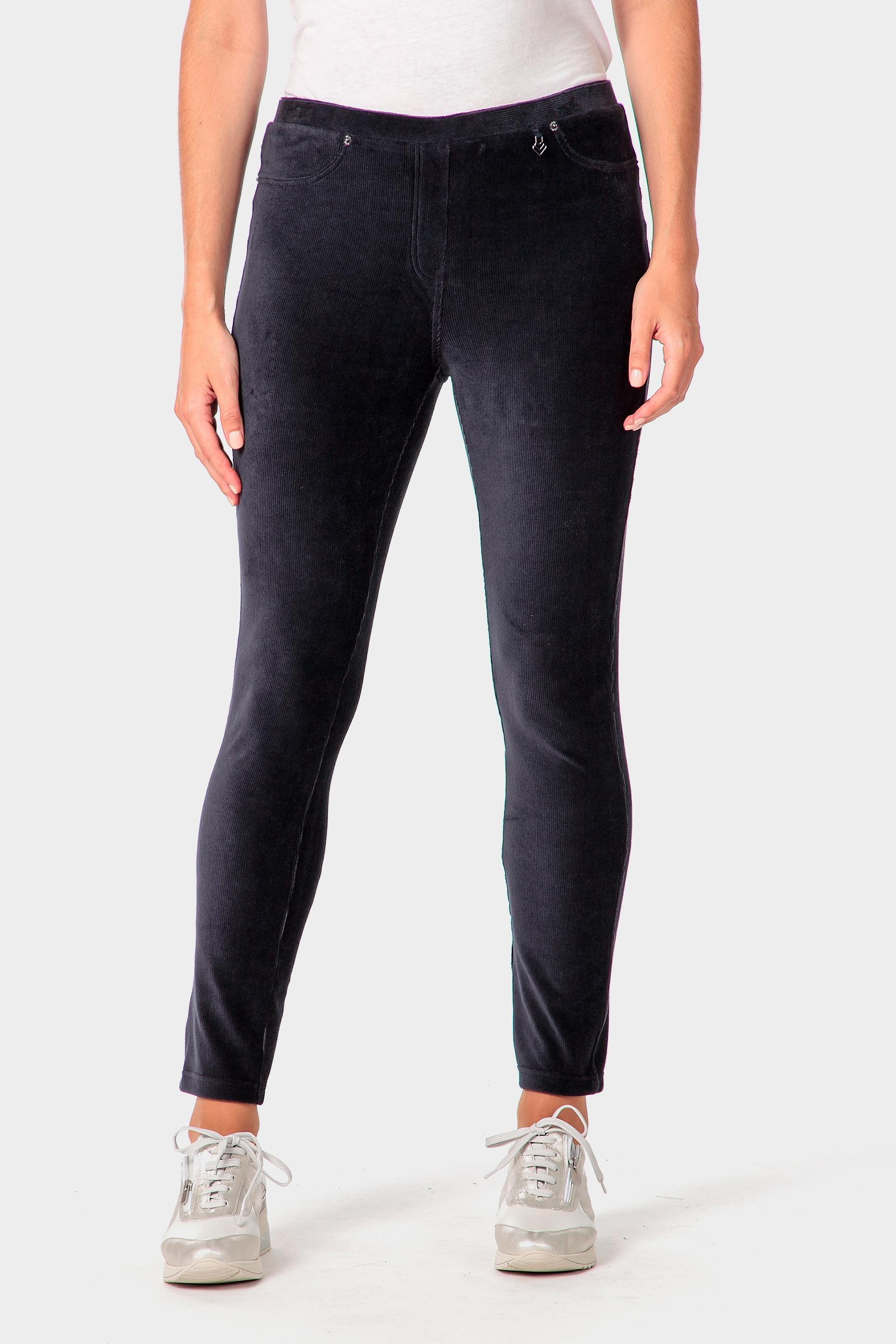 Grey Micro-Corduroy Trousers, 3701_104, large image number 0