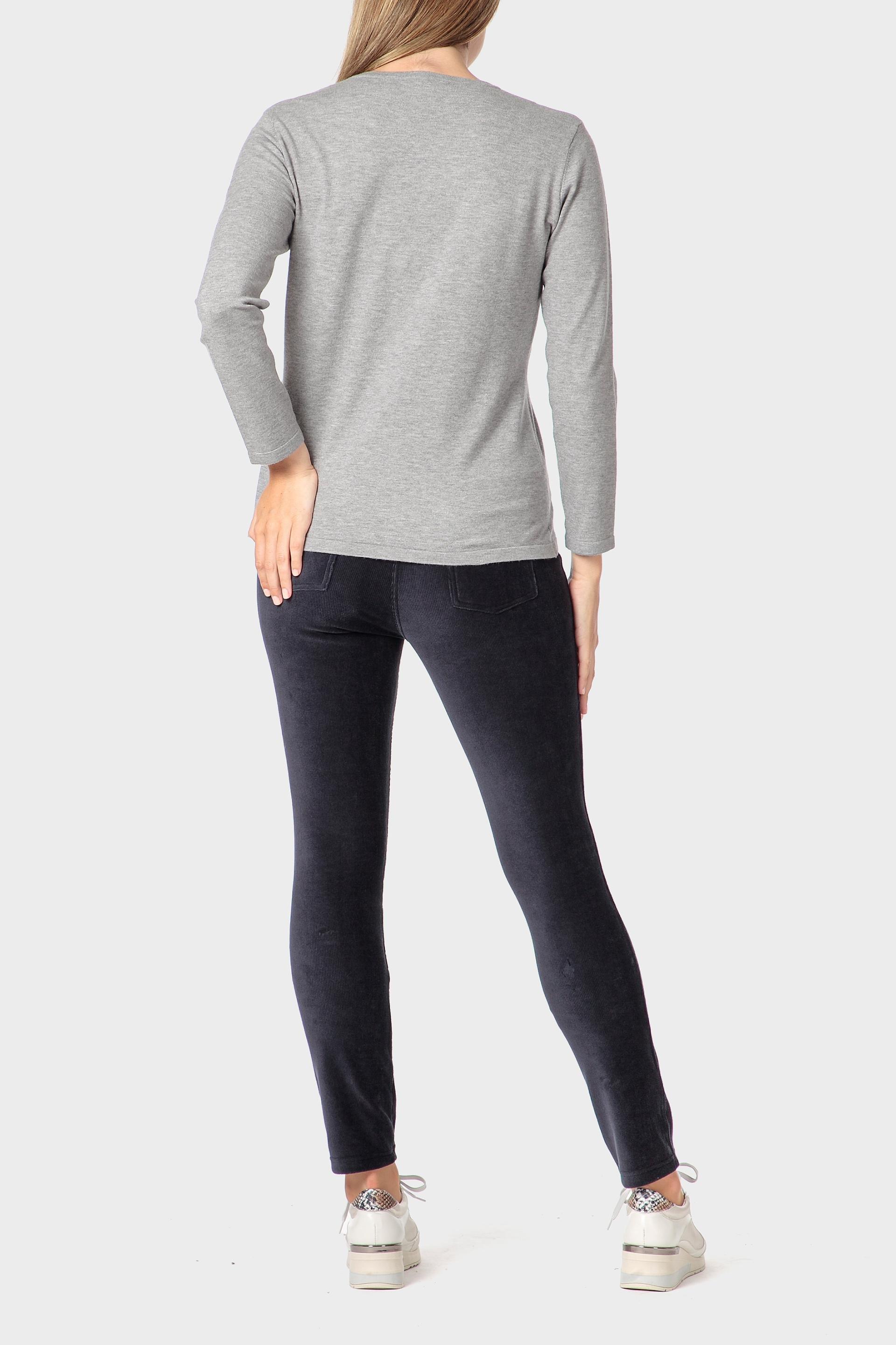 Grey Micro-Corduroy Trousers, 3701_104, large image number 3