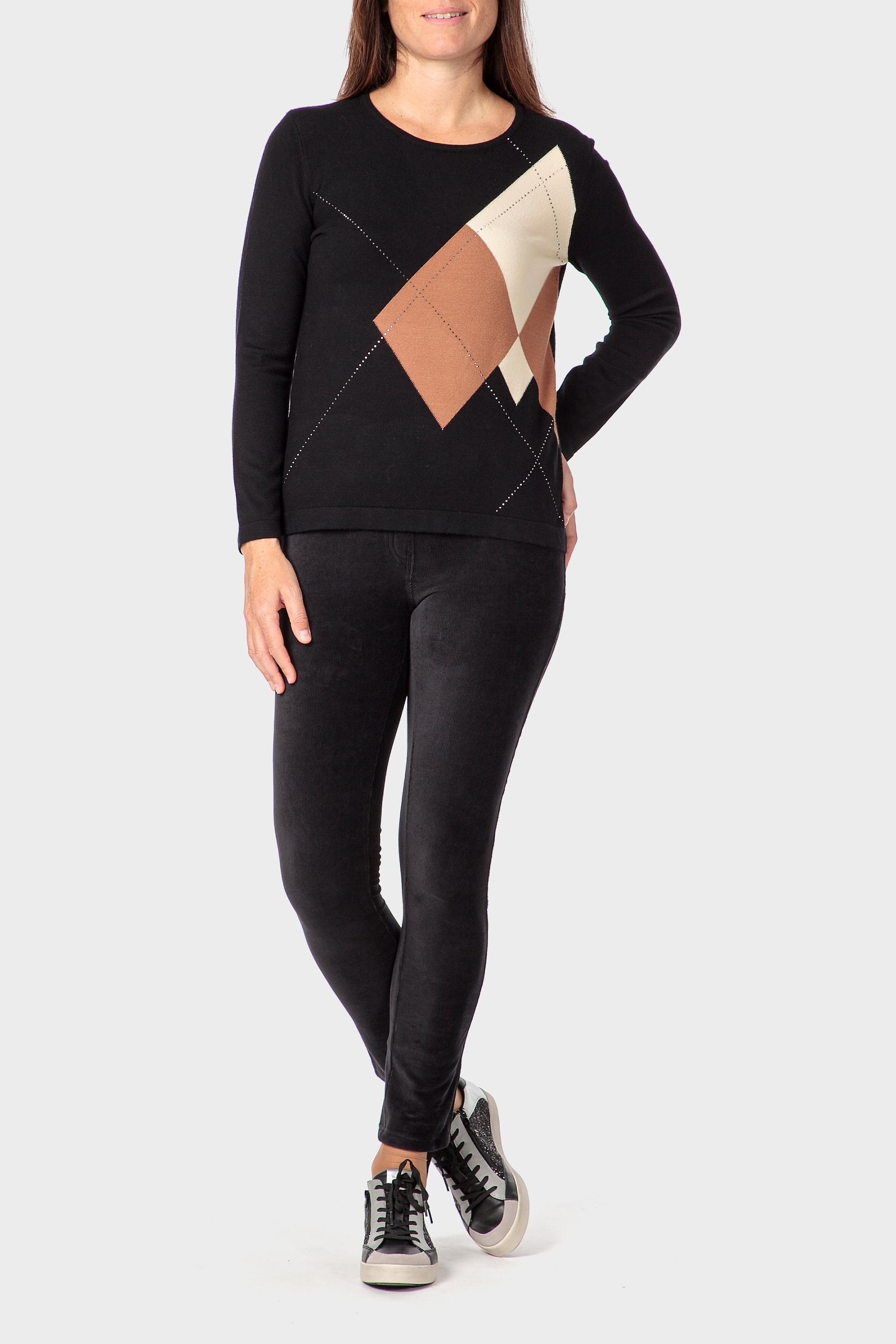 Black Micro-Corduroy Trousers, 3701_120, large image number 1