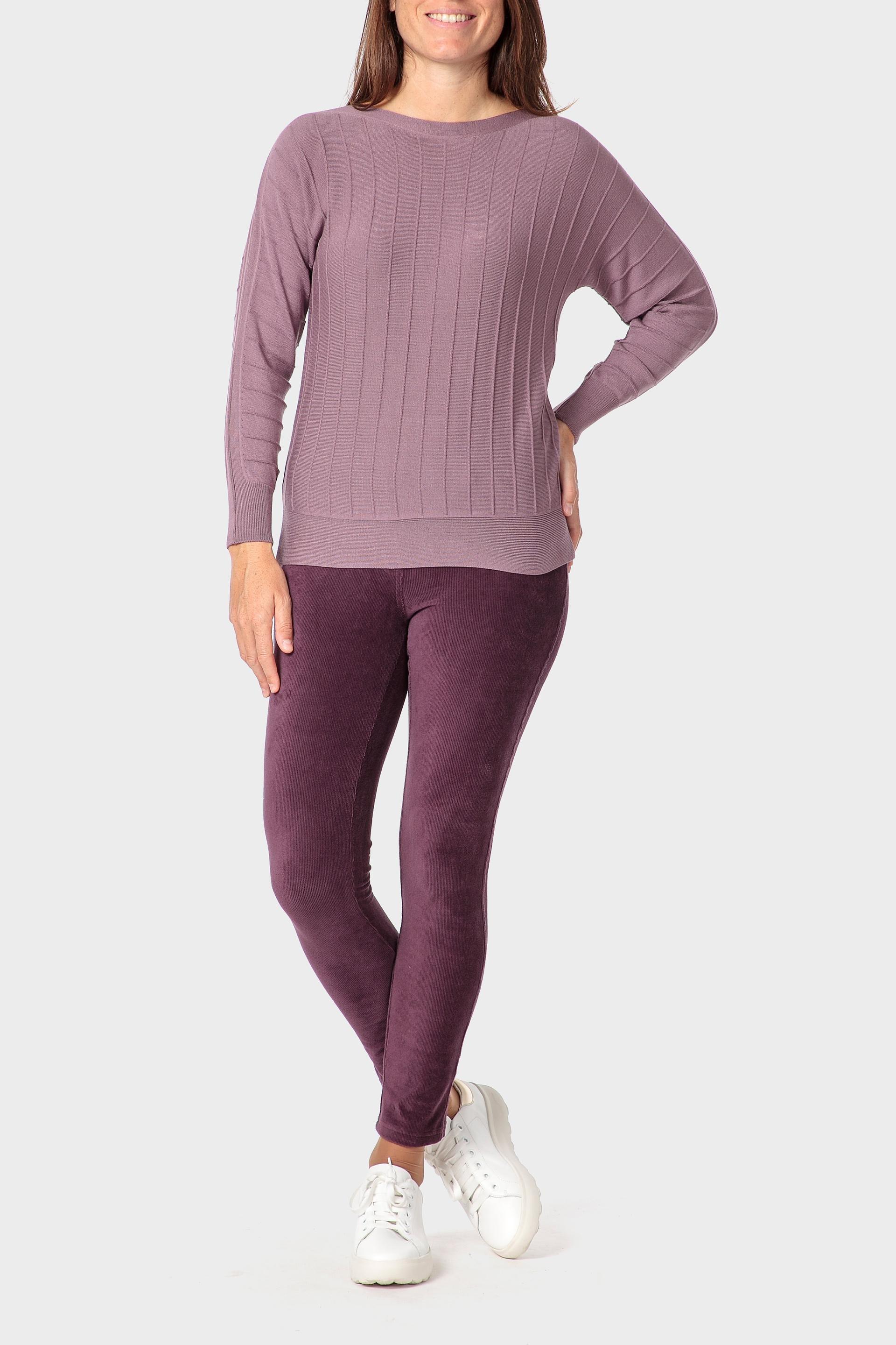 Pink Micro-Corduroy Trousers, Purple Auvergine, medium