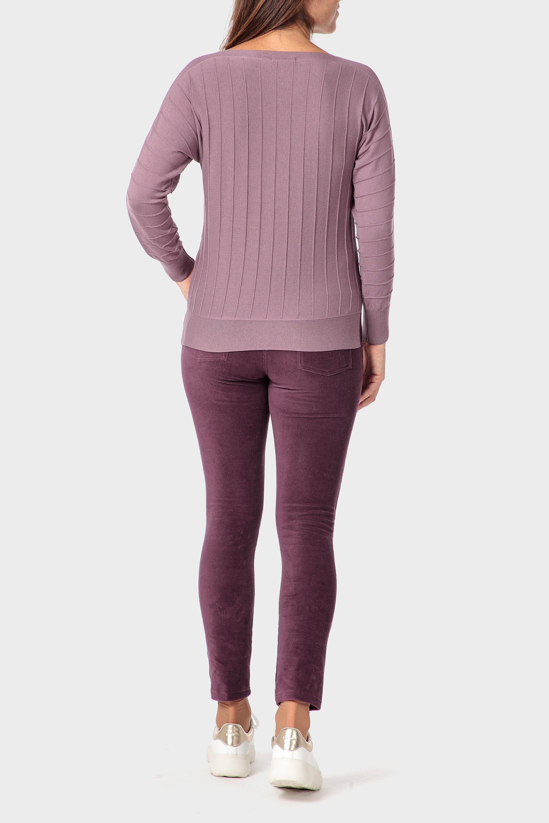 Pink Micro-Corduroy Trousers, Purple Auvergine, large image number 3