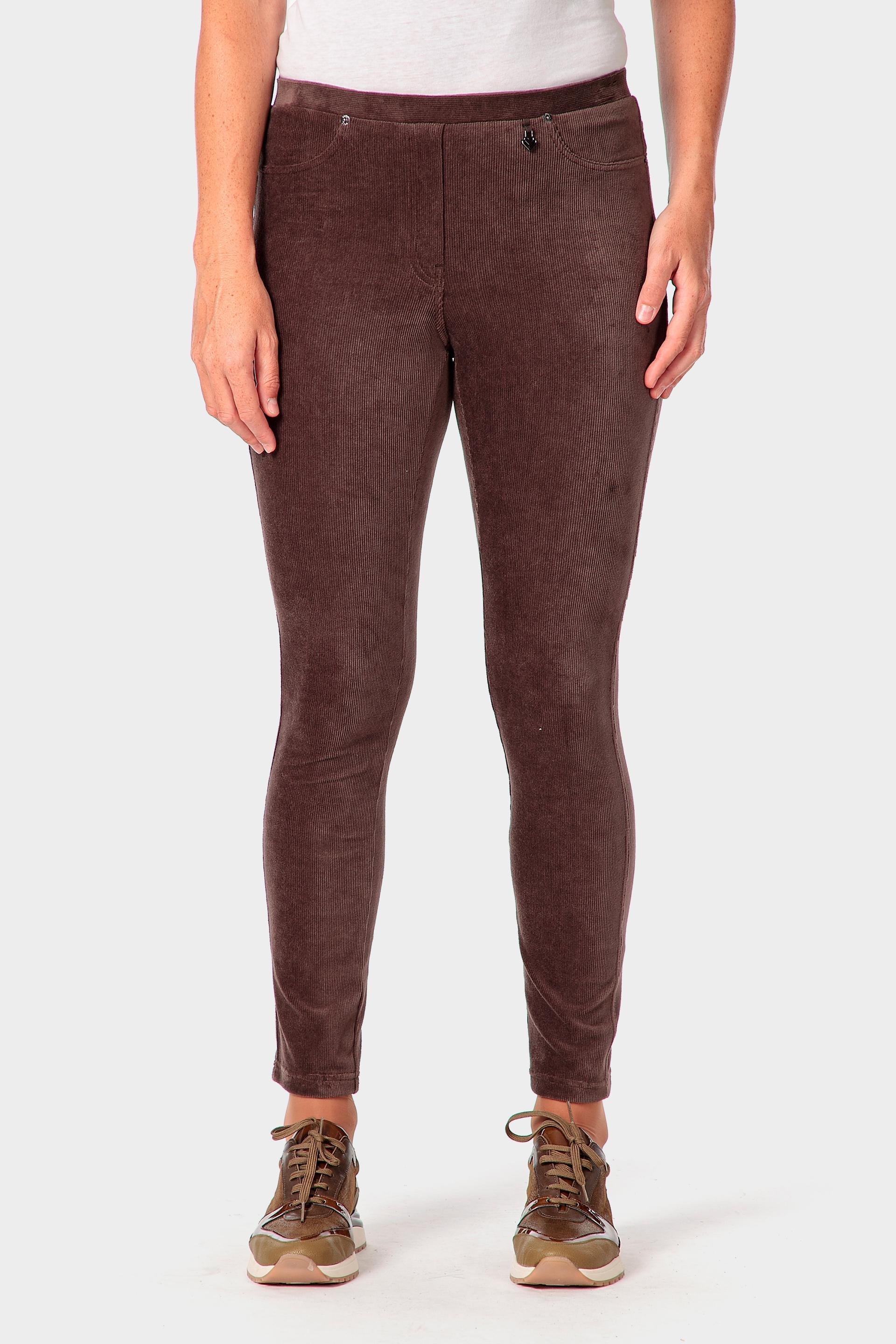 Navy Micro-Corduroy Trousers, Brown Nut, large image number 0