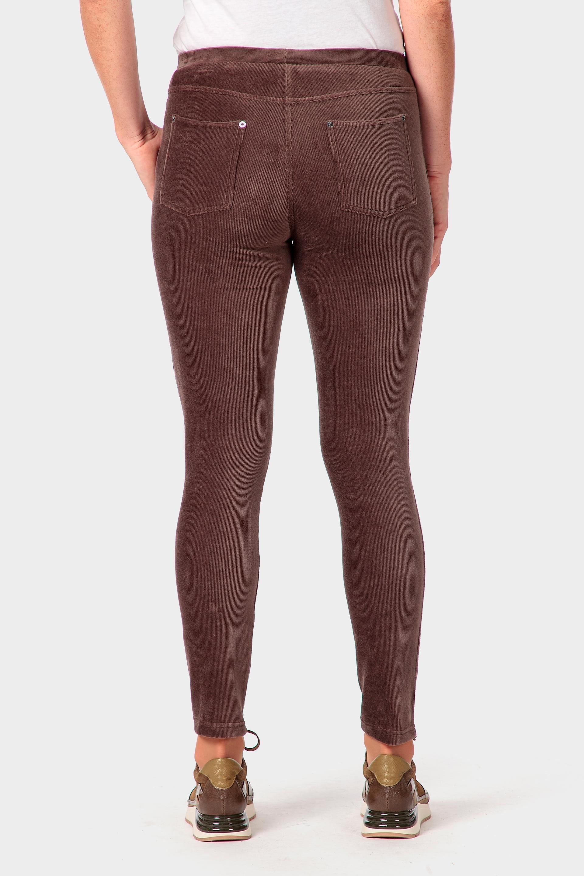 Navy Micro-Corduroy Trousers, Brown Nut, large image number 2