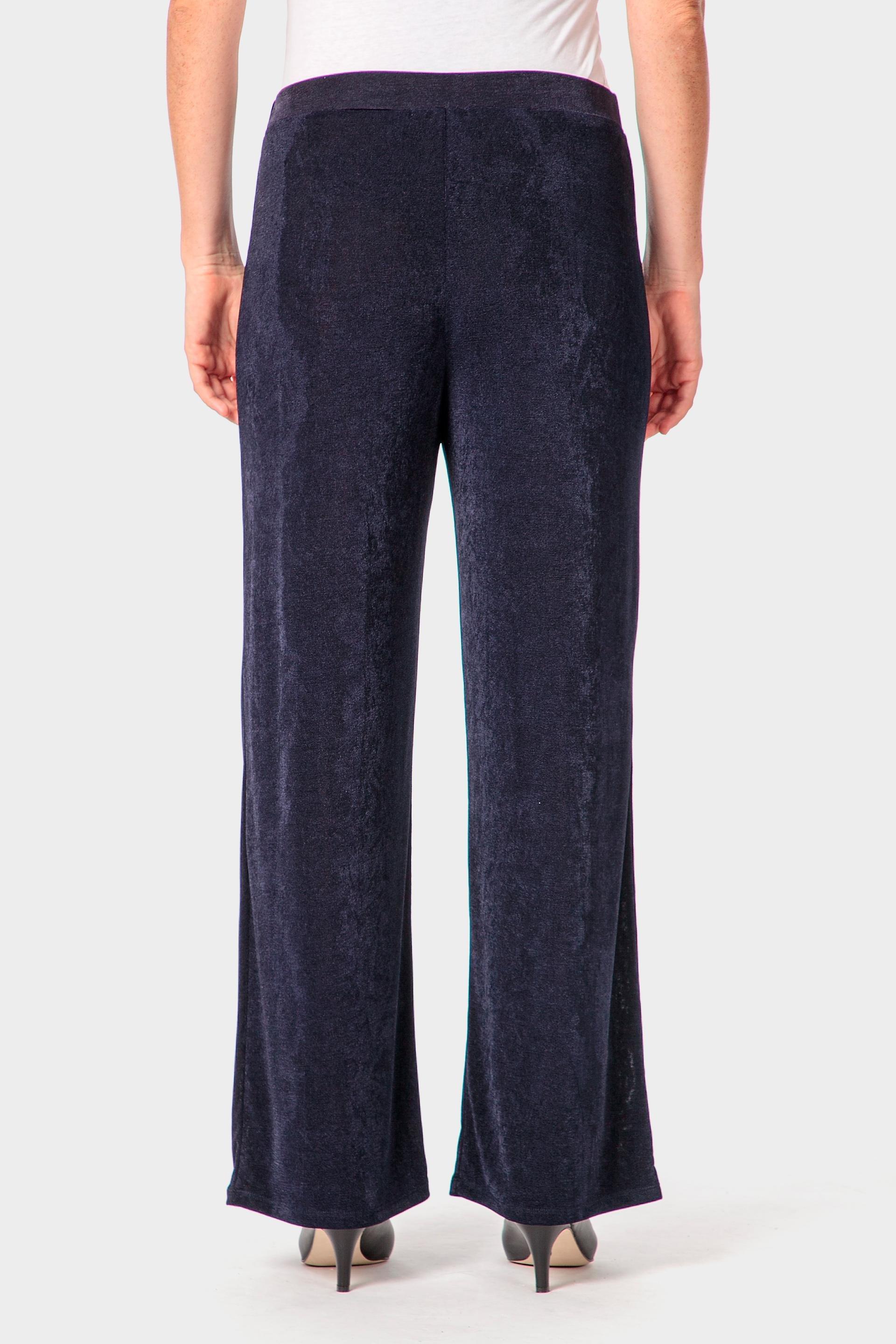 بنطال بقصة عريضة، كحلي, Blue Navy, large image number 2