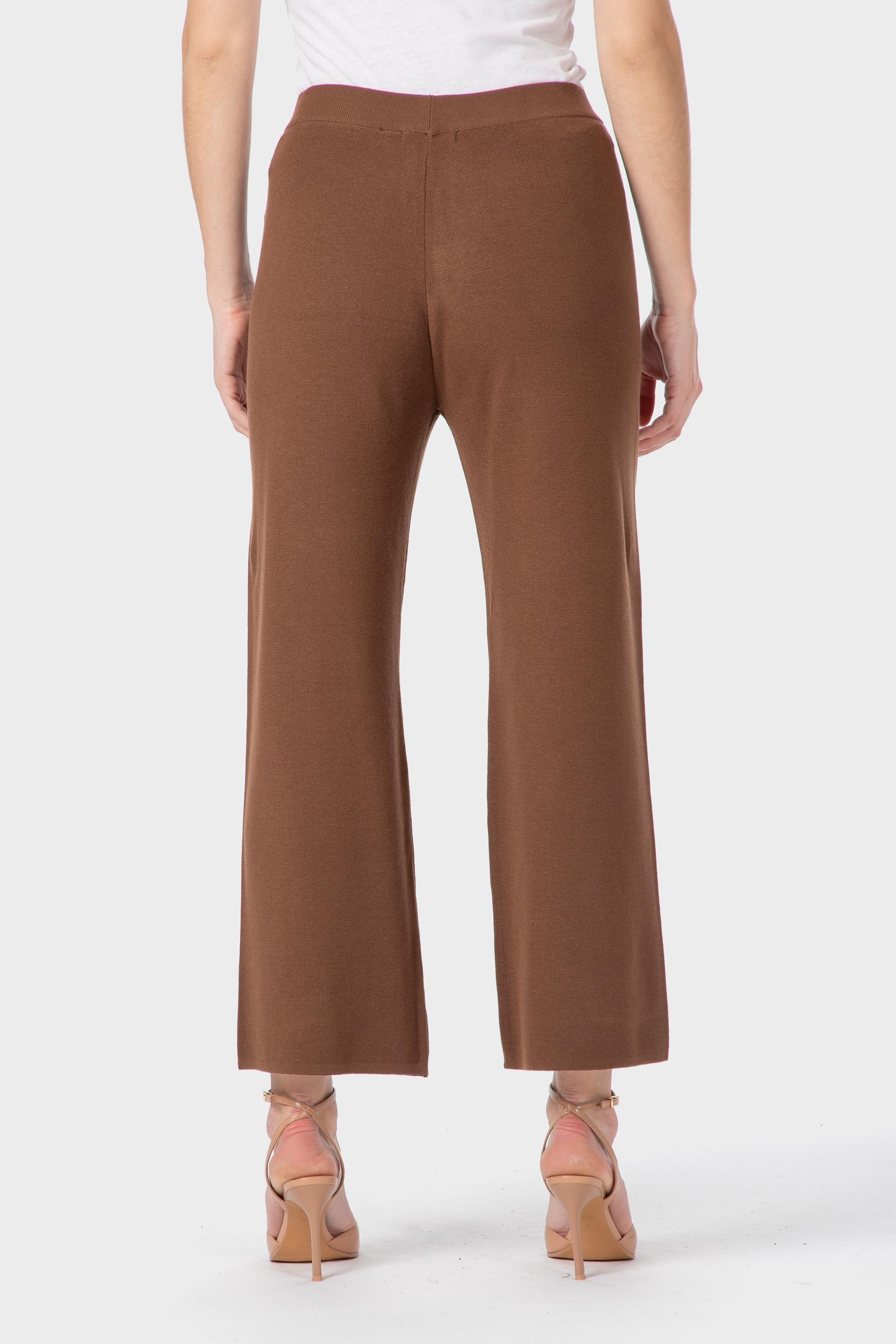 بنطال بقصة عريضة، ألوان متعددة, Brown, medium