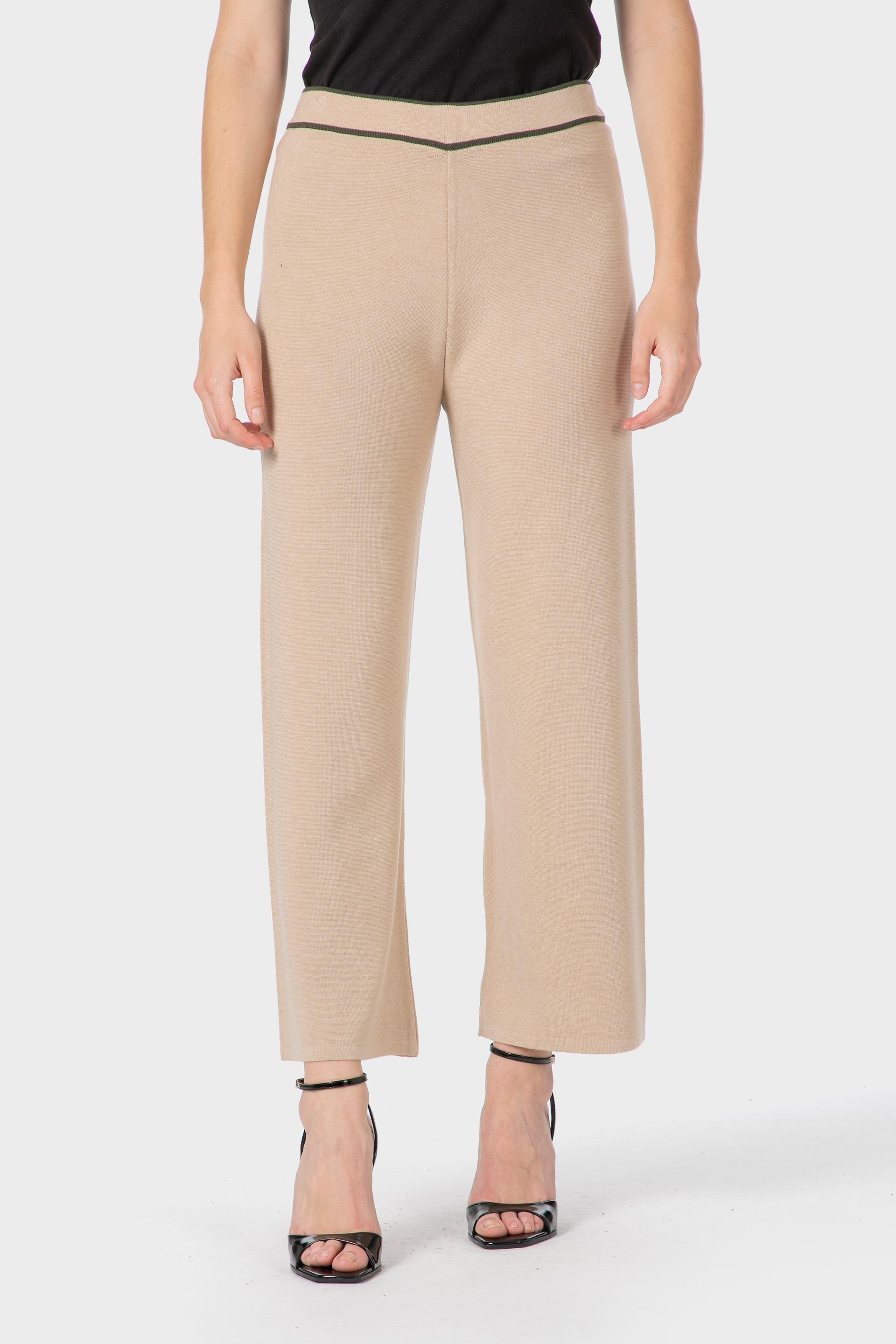 بنطال تريكو، بيج, Beige, large image number 0