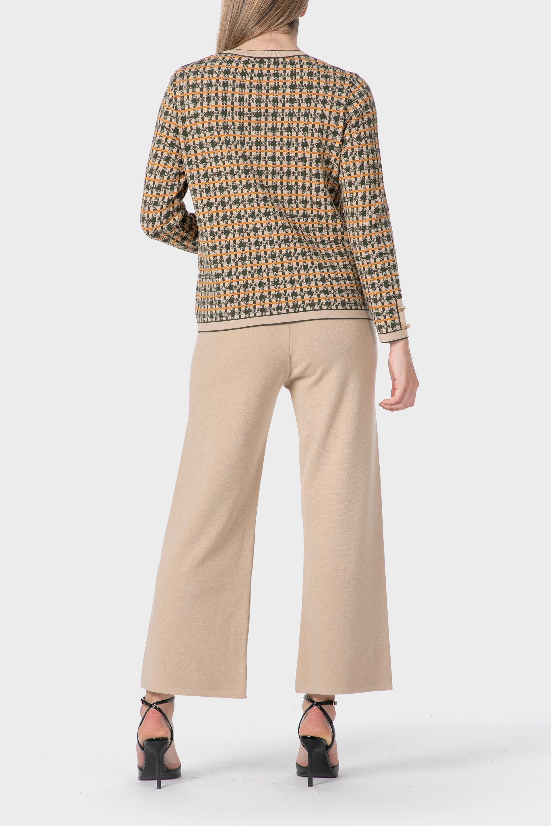 Beige Tricot Trousers, Beige, large image number 3