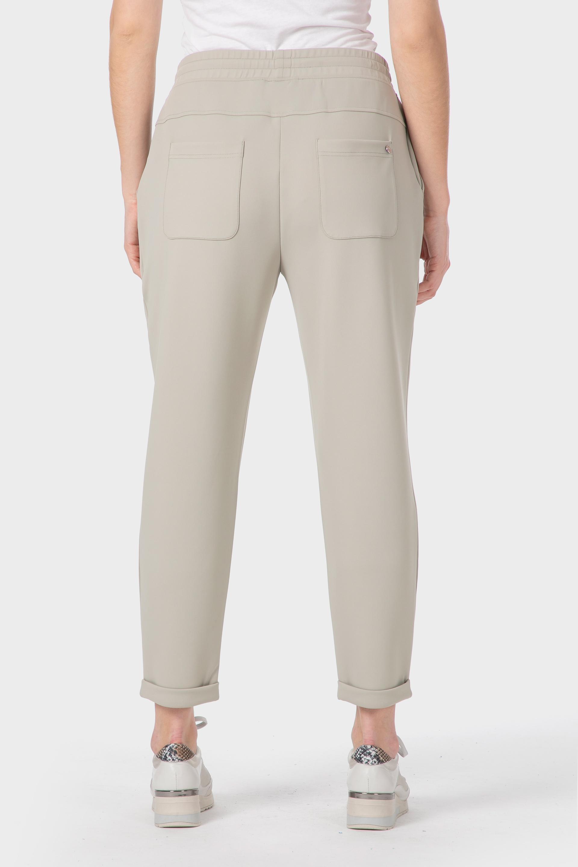 Cream Comfy Trousers, Green Agata, large image number 3