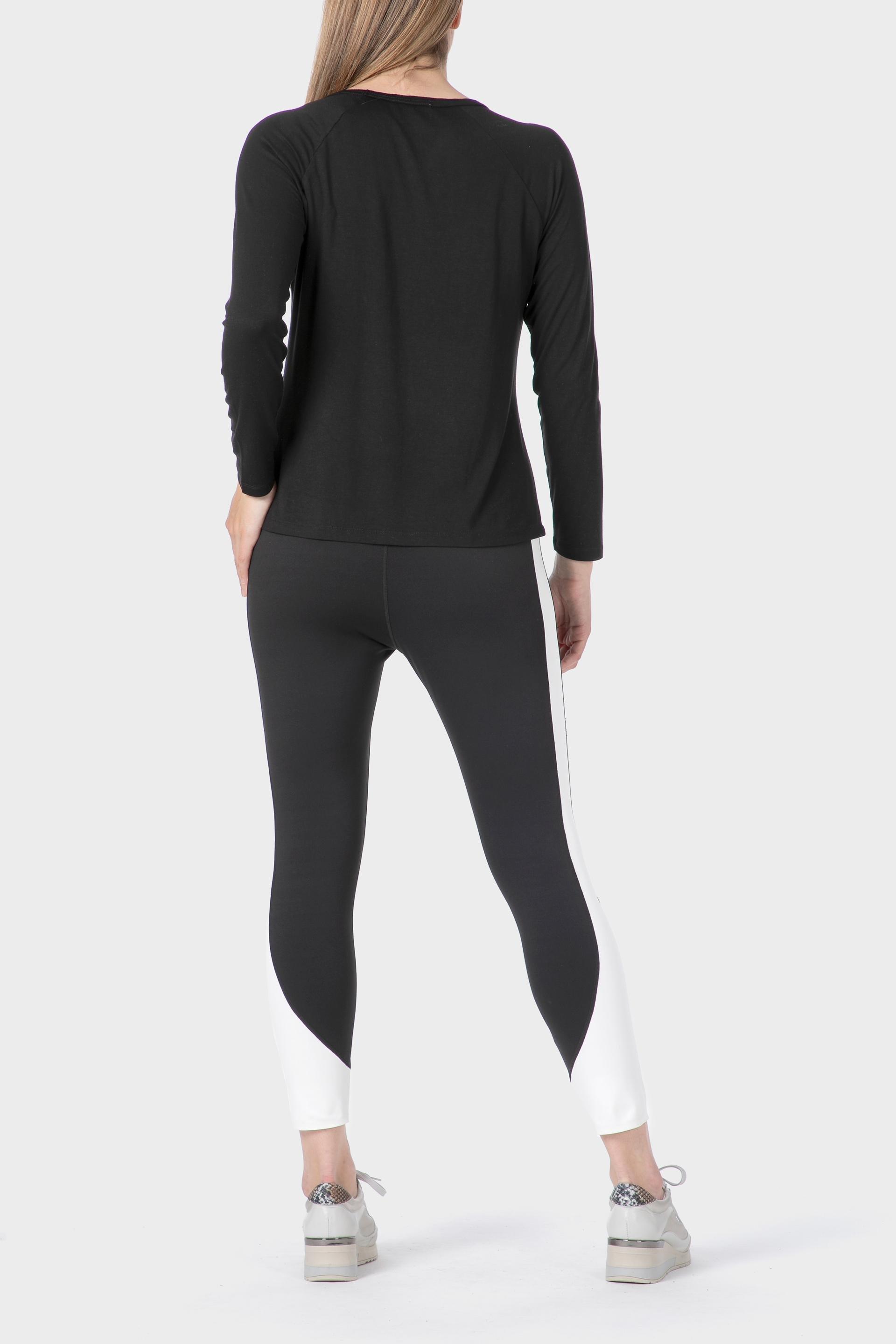 Black Two-Colour Legging, Black, large image number 3